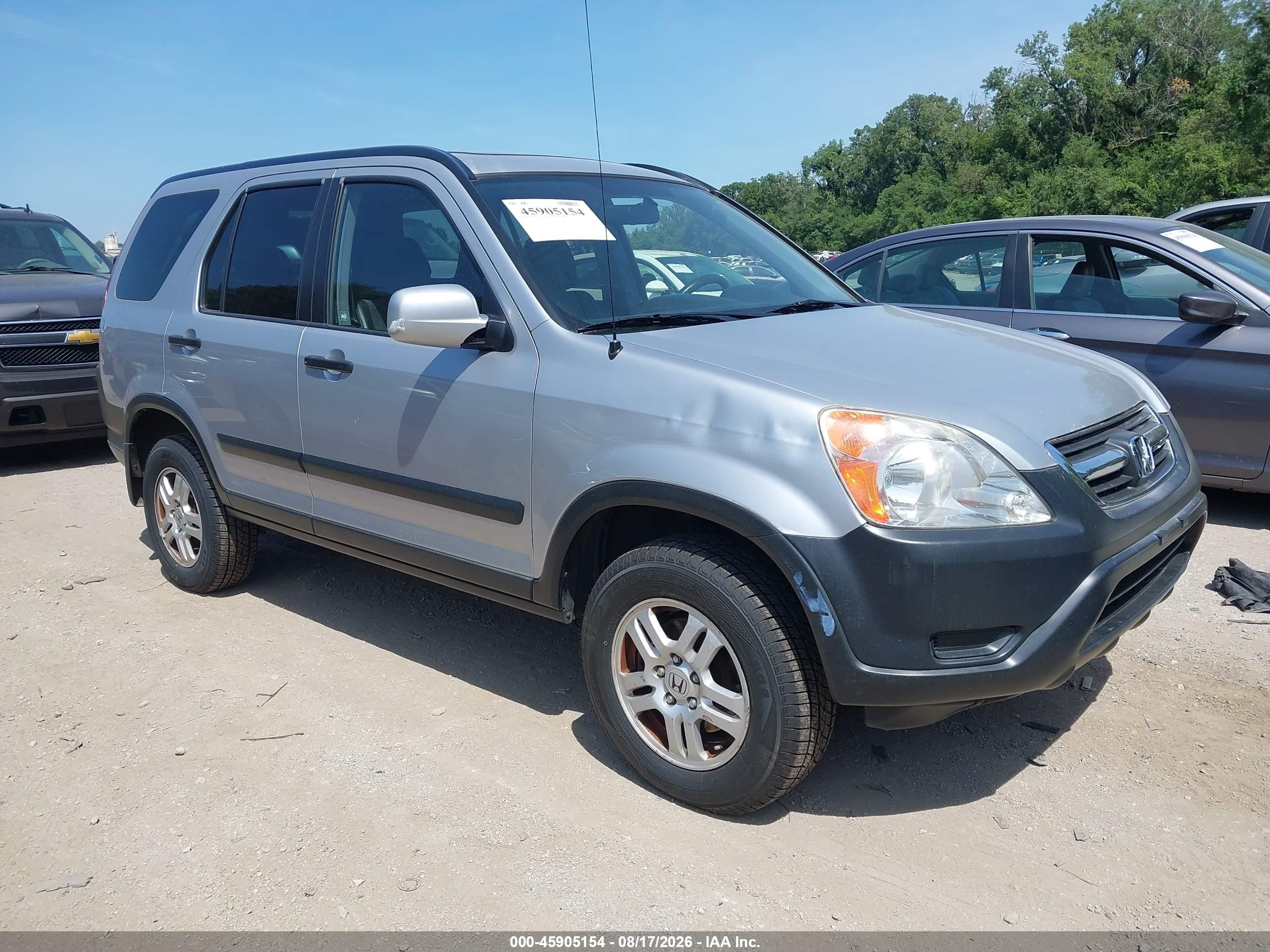 2003 Honda Cr-v Ex Silver vin: JHLRD78833C013670