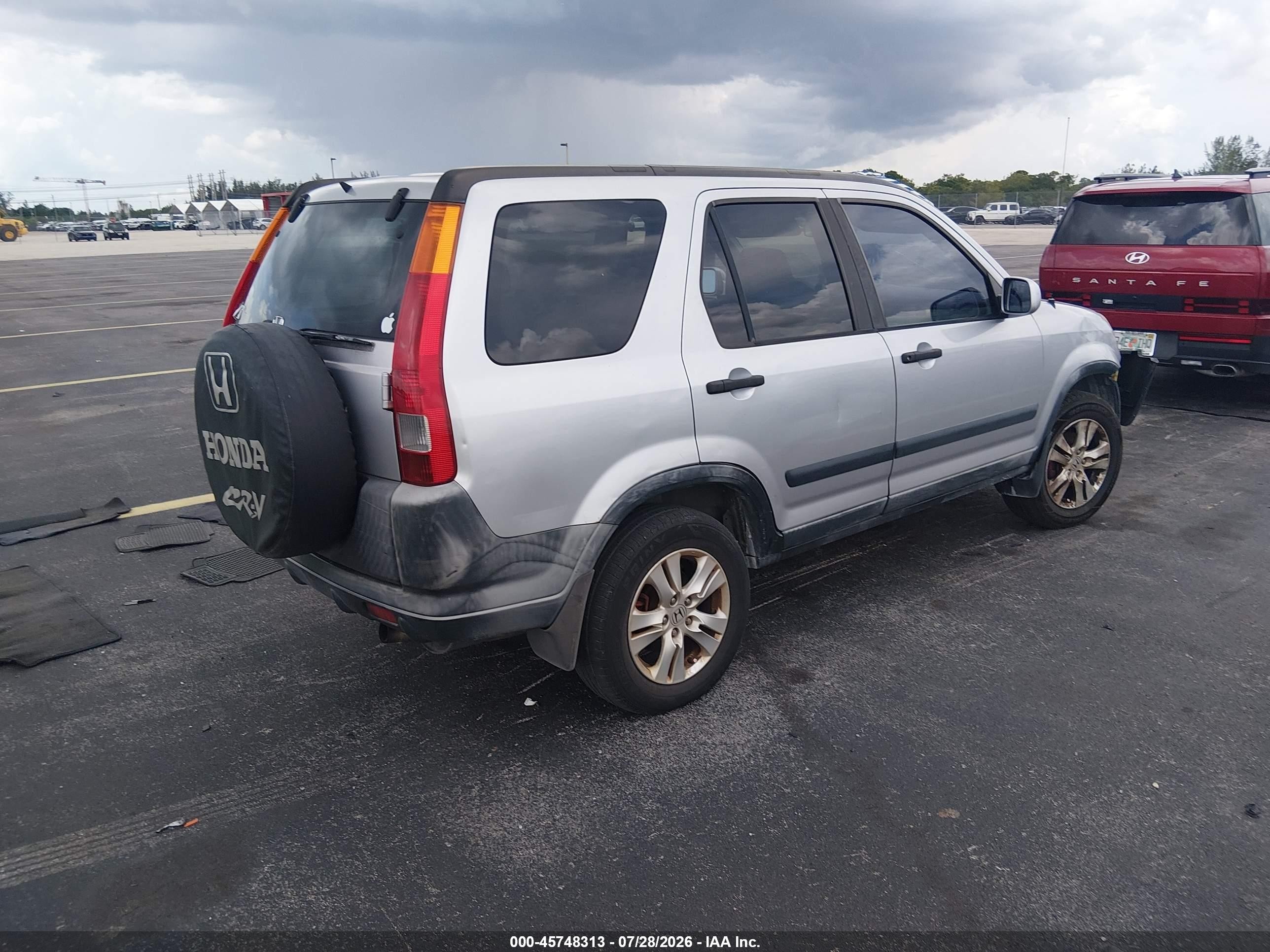 2003 Honda Cr-v Ex Silver vin: JHLRD78833C024779