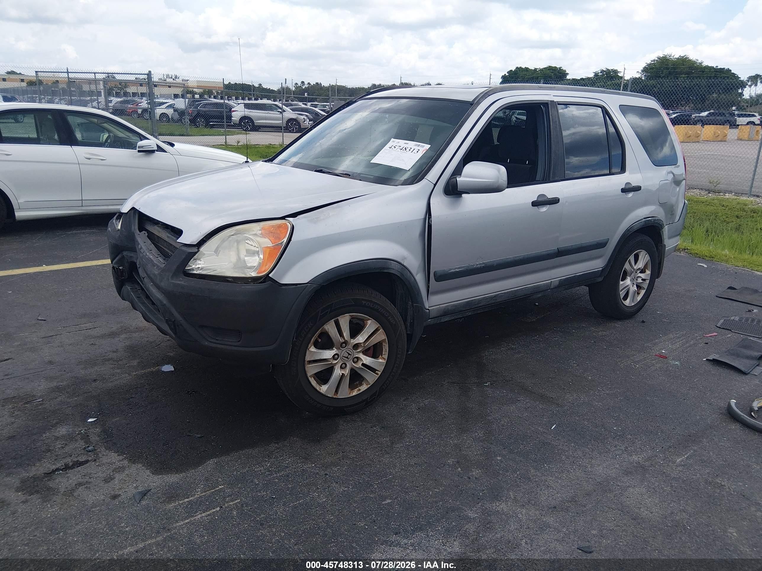 2003 Honda Cr-v Ex Silver vin: JHLRD78833C024779