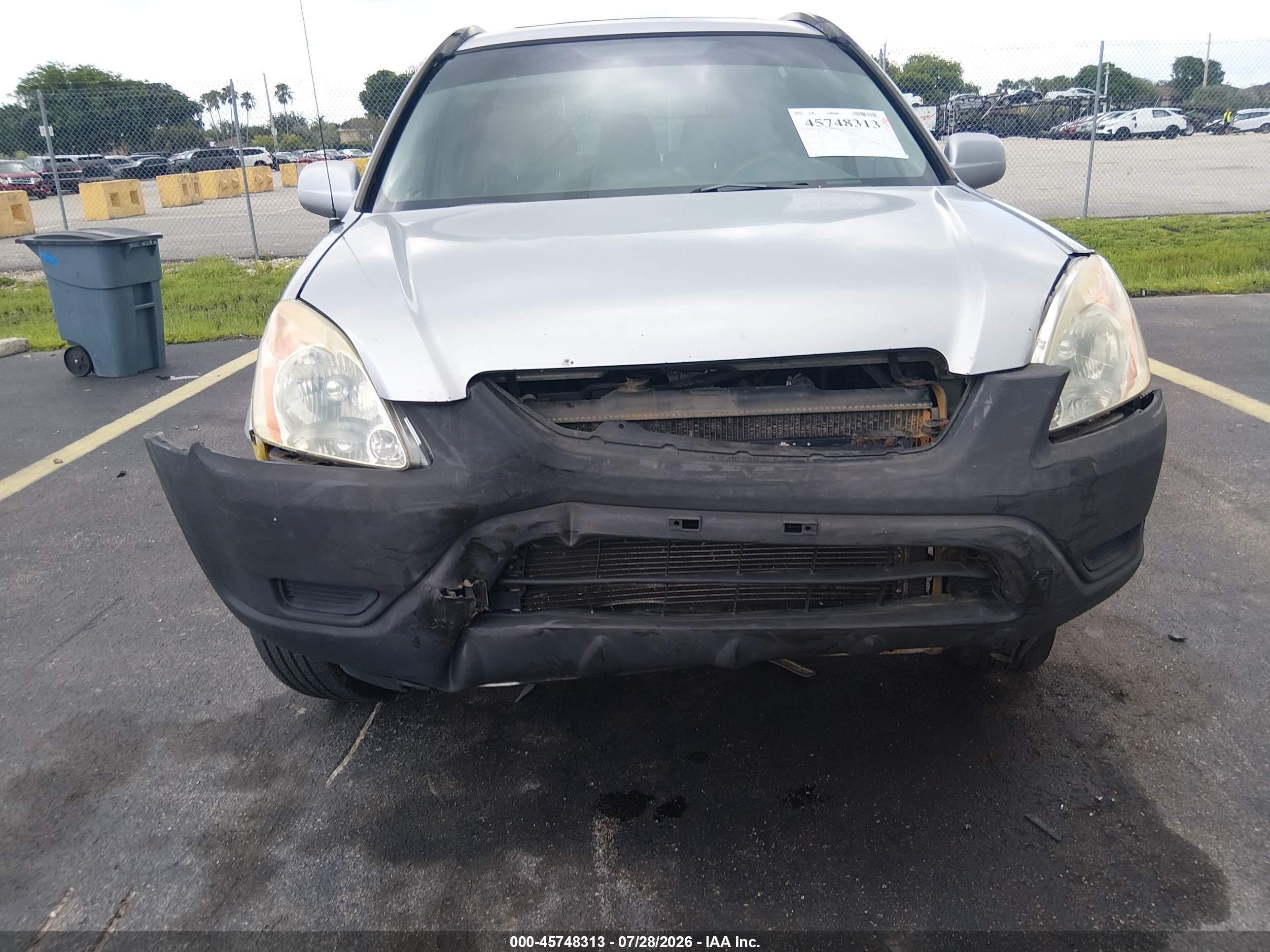 2003 Honda Cr-v Ex Silver vin: JHLRD78833C024779