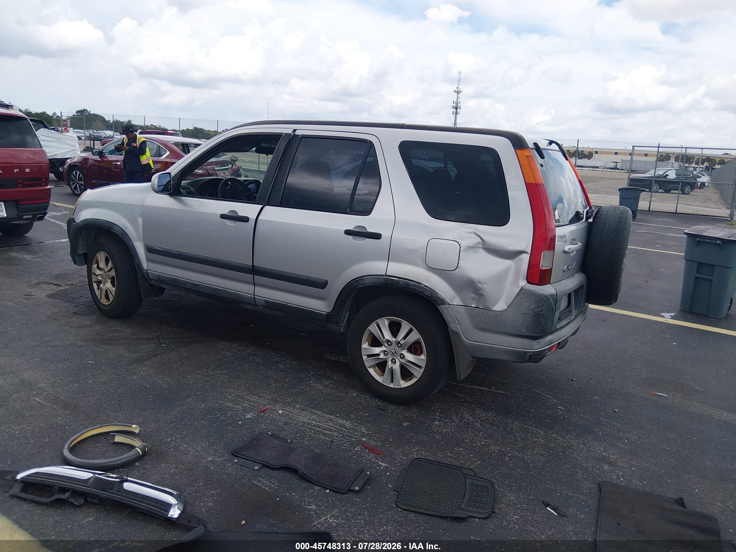 2003 Honda Cr-v Ex Silver vin: JHLRD78833C024779