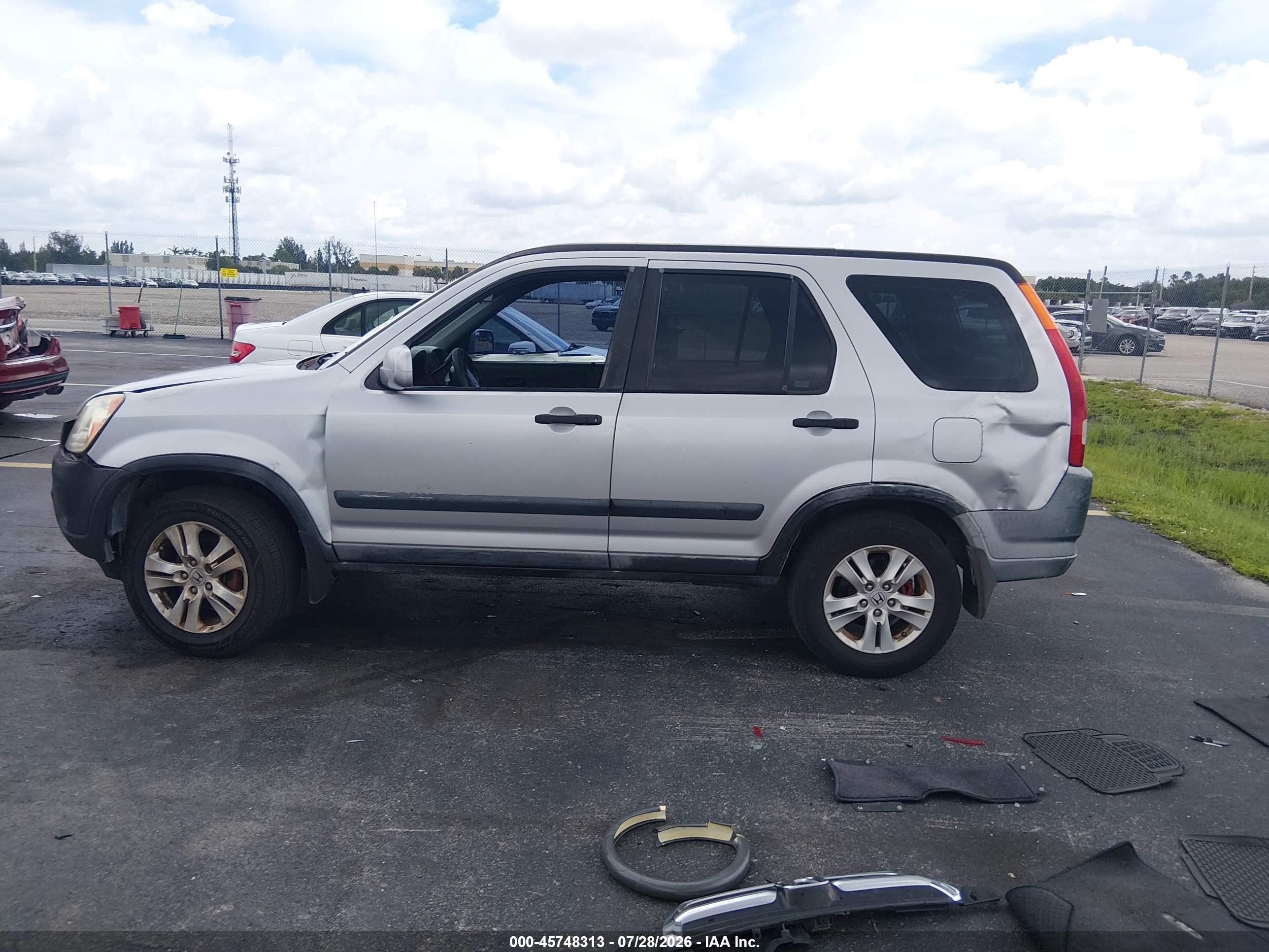 2003 Honda Cr-v Ex Silver vin: JHLRD78833C024779