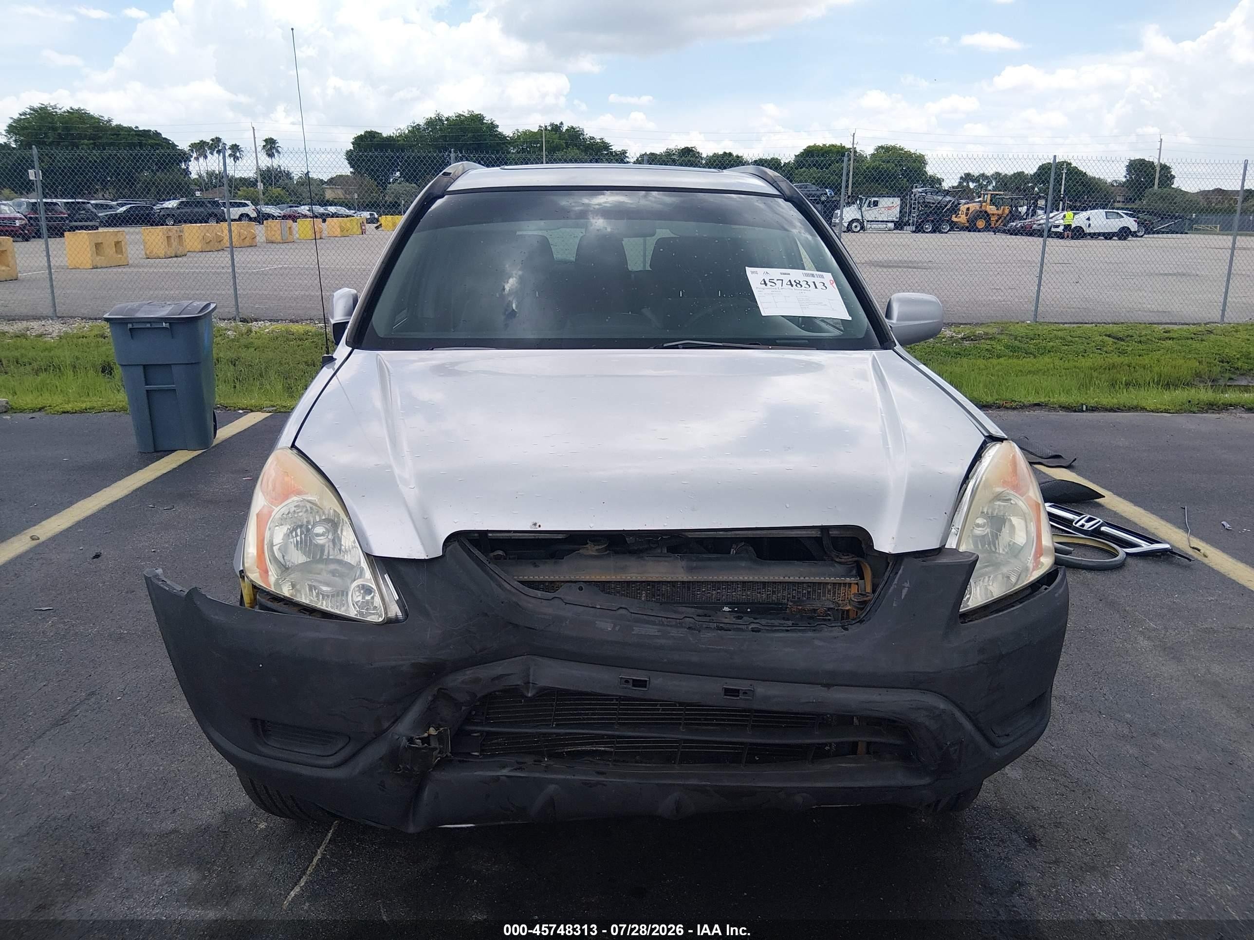 2003 Honda Cr-v Ex Silver vin: JHLRD78833C024779