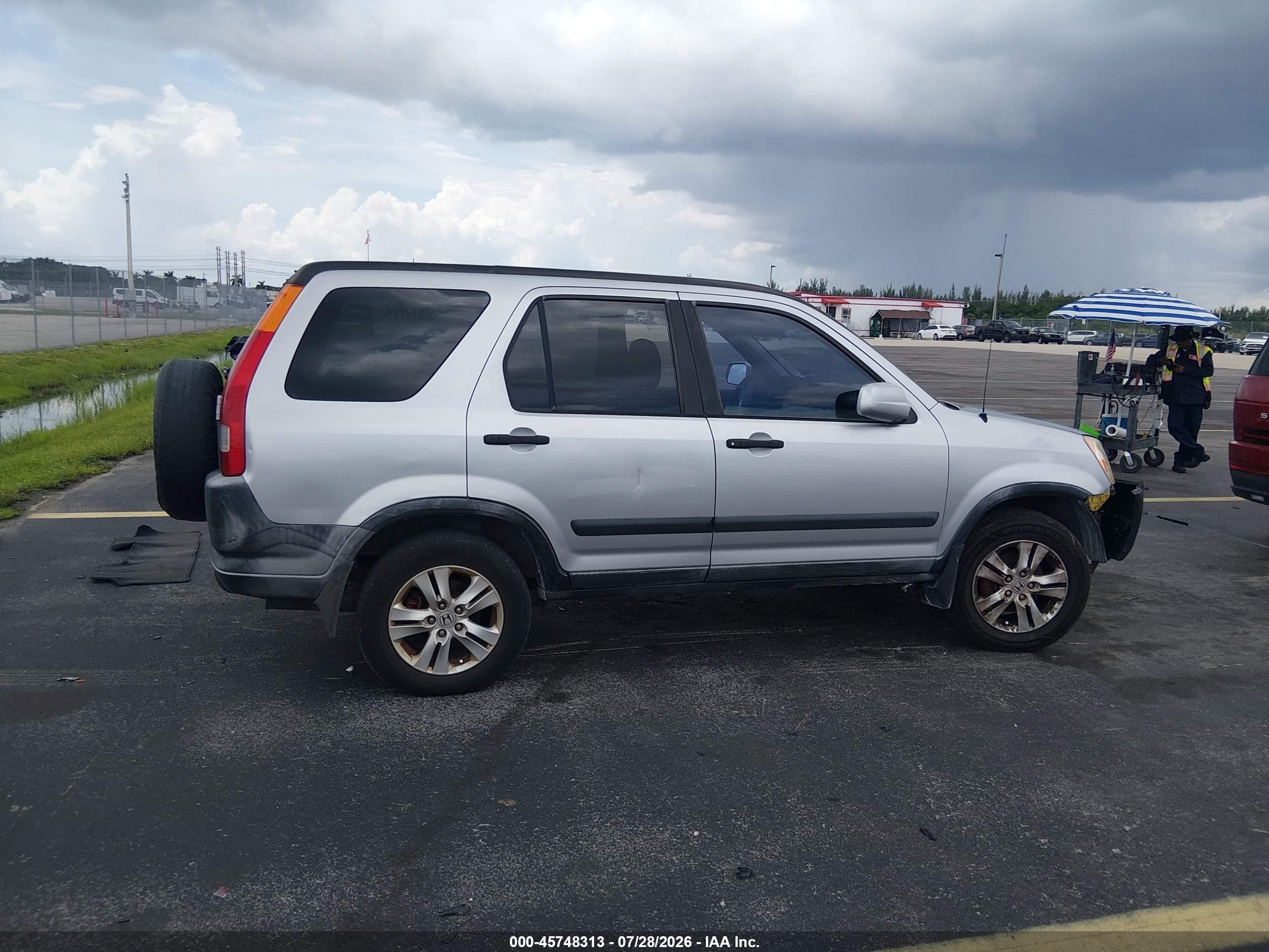 2003 Honda Cr-v Ex Silver vin: JHLRD78833C024779