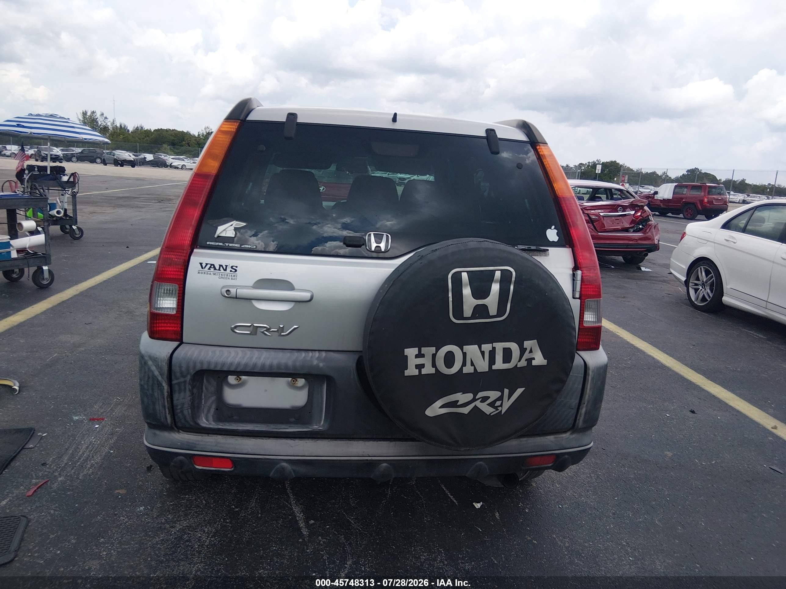 2003 Honda Cr-v Ex Silver vin: JHLRD78833C024779
