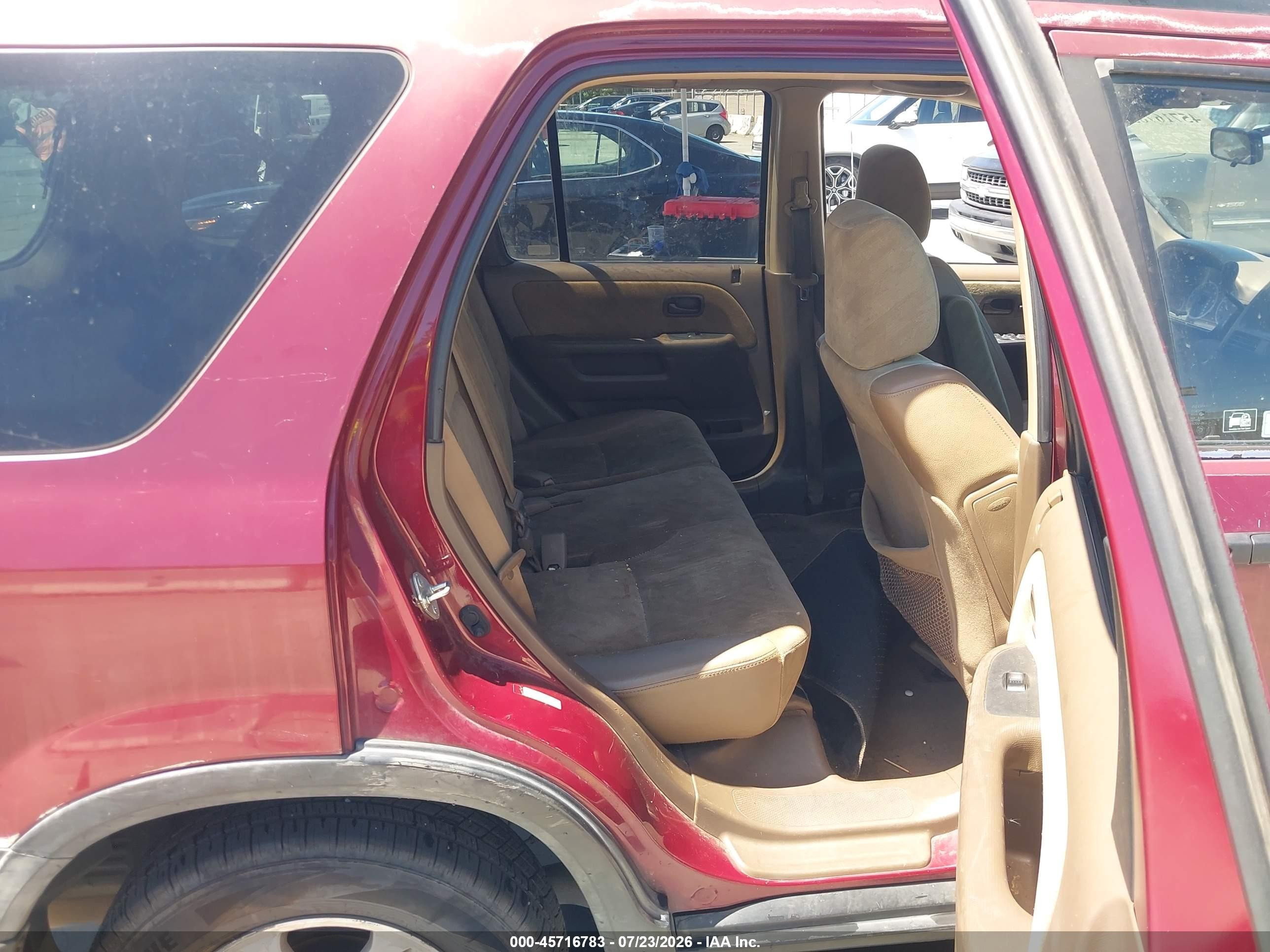 2003 Honda Cr-v Ex Maroon vin: JHLRD78833C032882