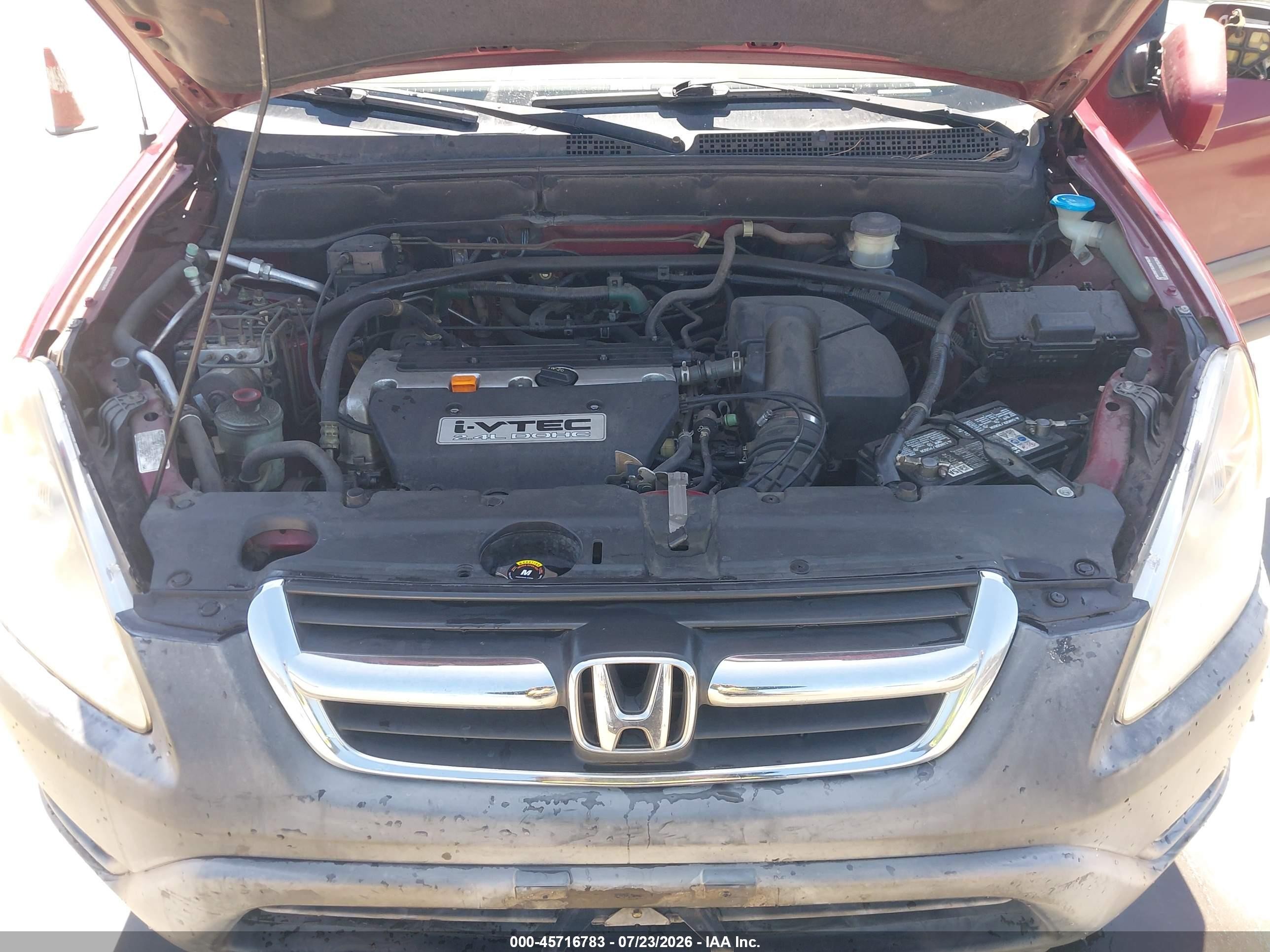 2003 Honda Cr-v Ex Maroon vin: JHLRD78833C032882