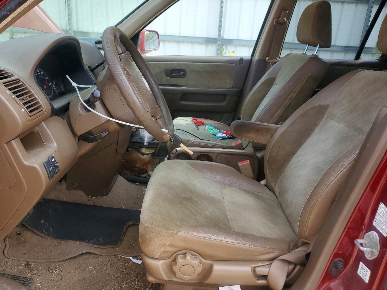 2003 Honda Cr-v Ex Burgundy vin: JHLRD78833C038391