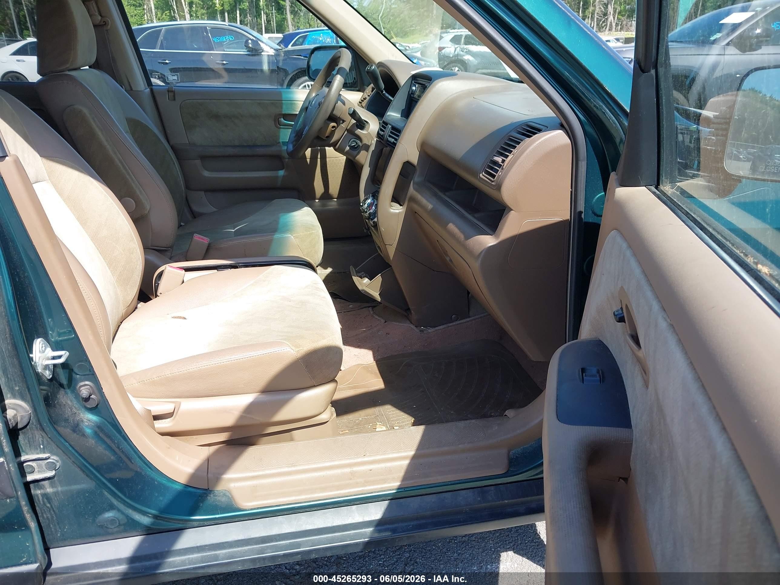 2004 Honda Cr-v Ex Green vin: JHLRD78834C040109
