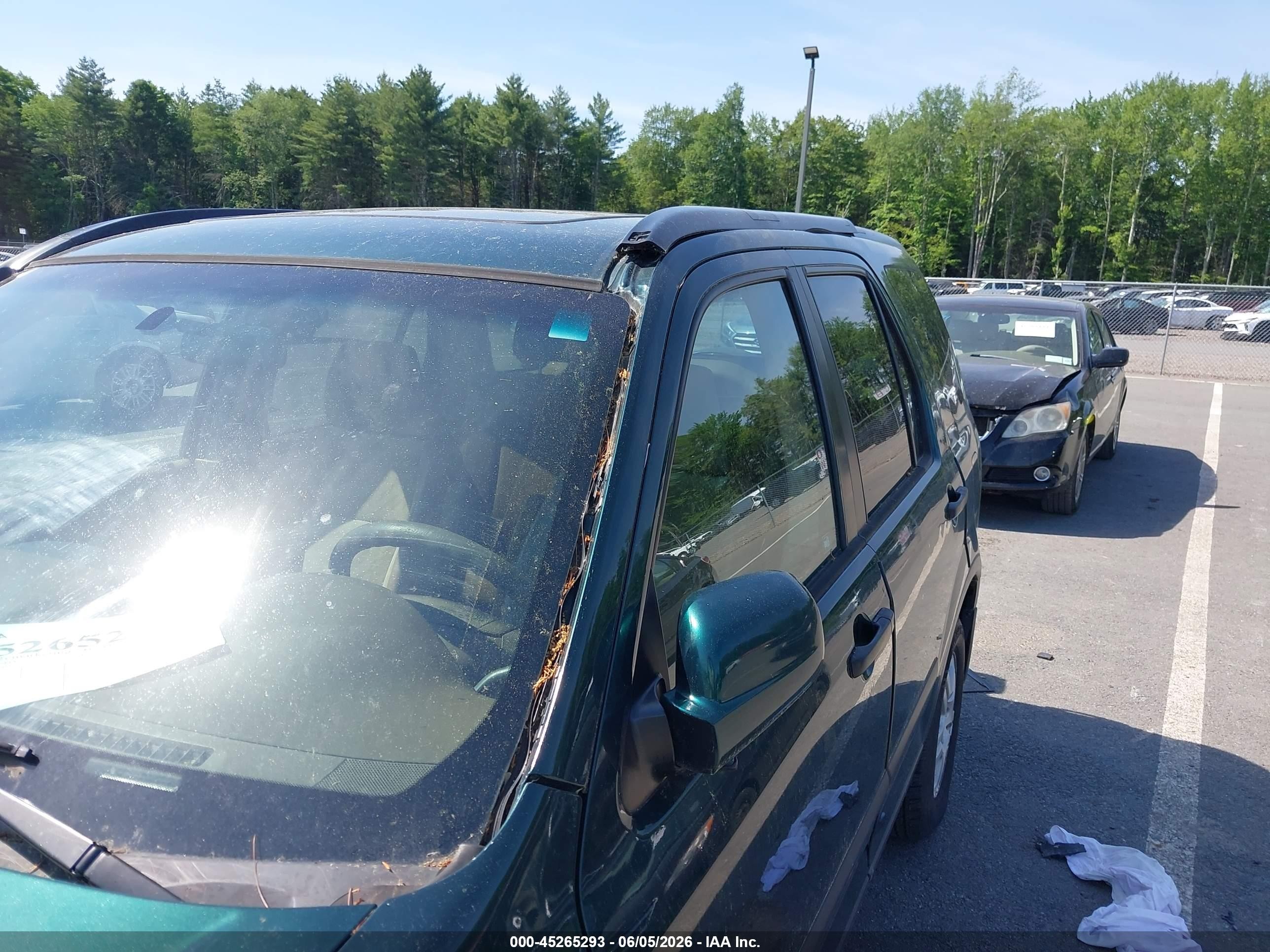 2004 Honda Cr-v Ex Green vin: JHLRD78834C040109