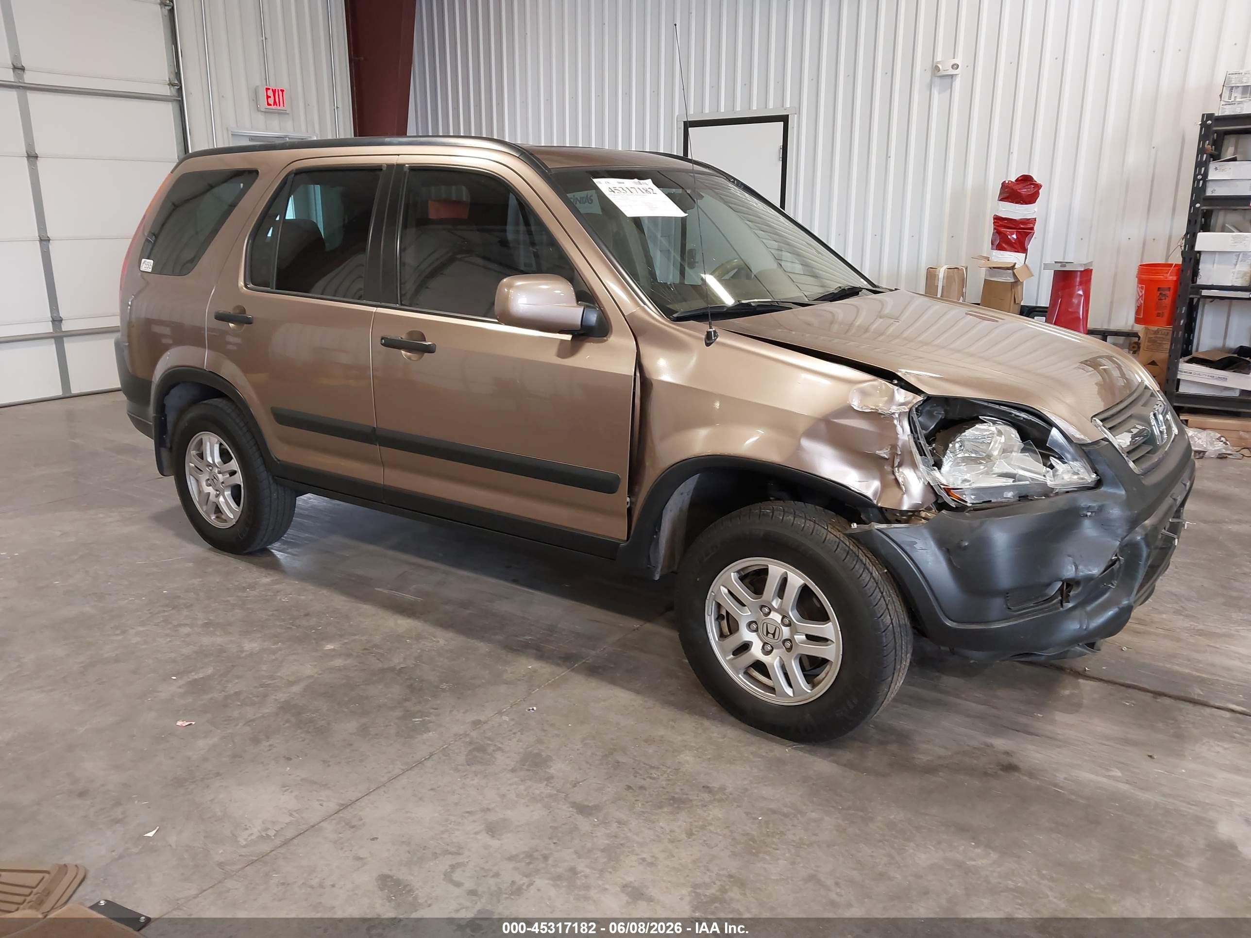 2004 Honda Cr-v Ex Коричневый vin: JHLRD78834C041857
