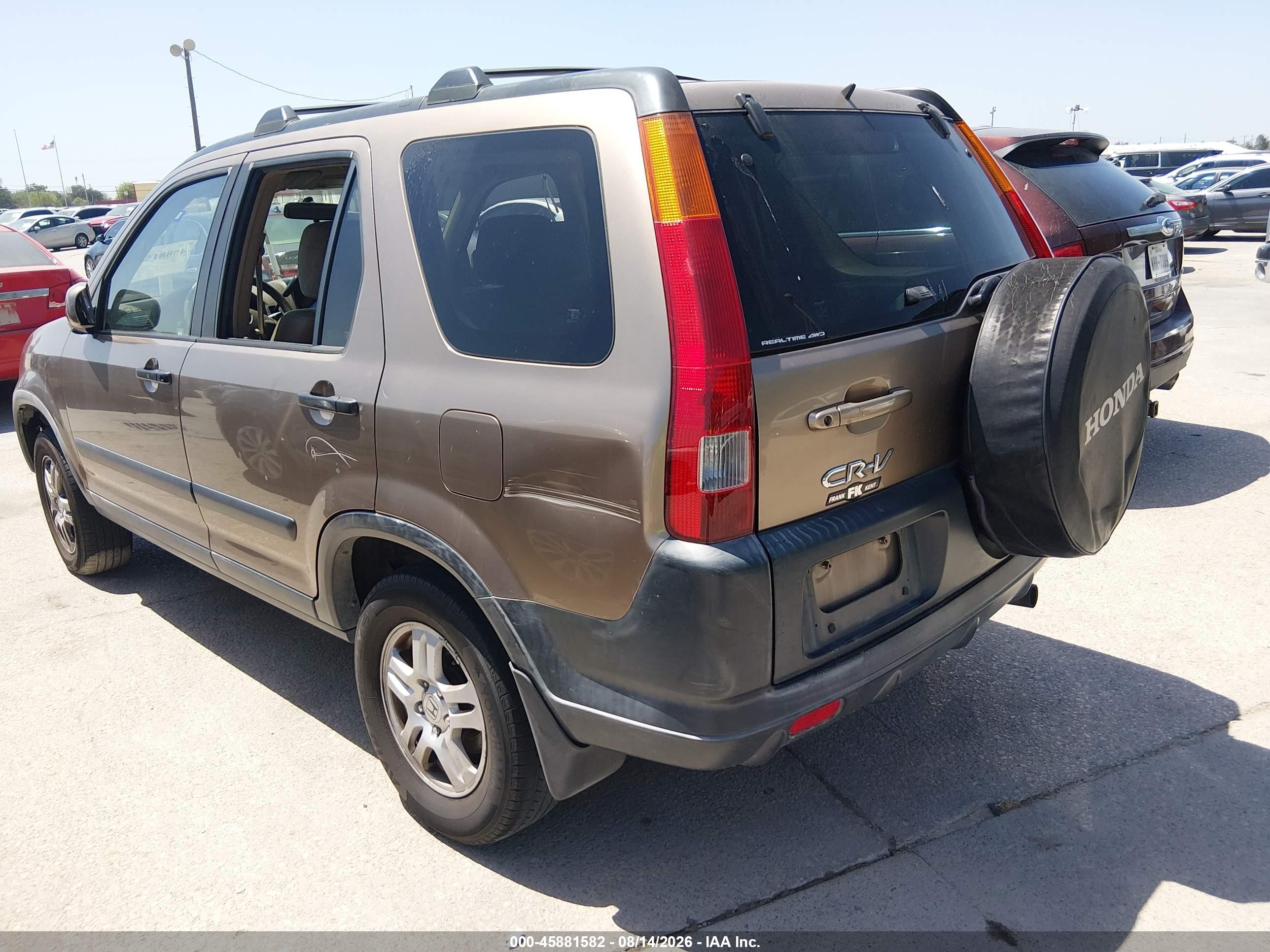 2004 Honda Cr-v Ex Brown vin: JHLRD78834C043463