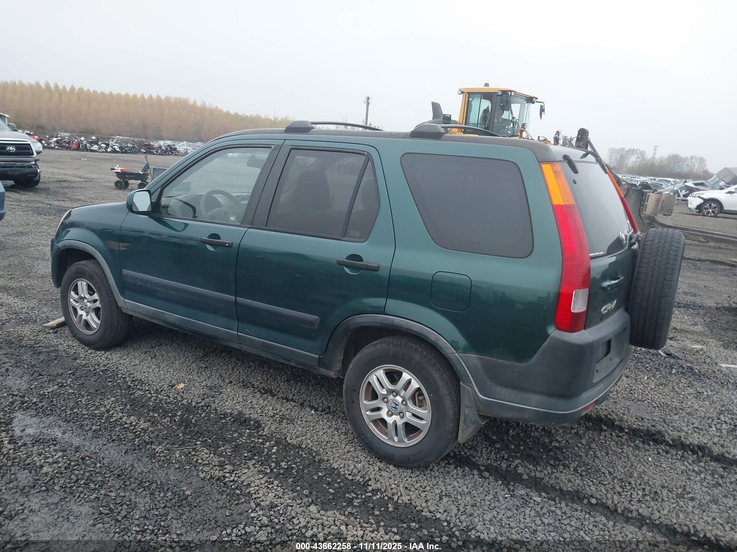 2004 Honda Cr-v Ex Зеленый vin: JHLRD78834C050848