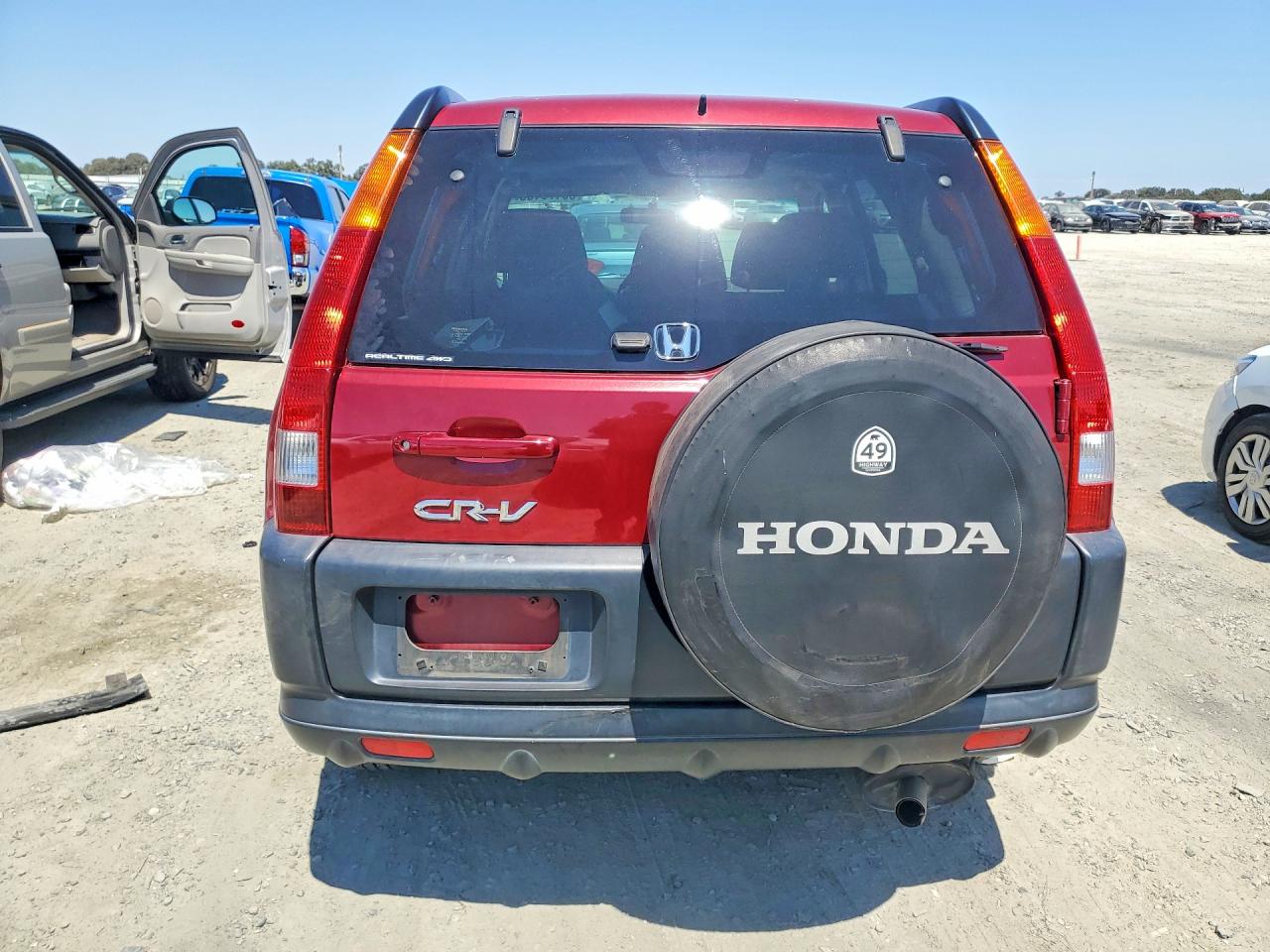 2004 Honda Cr-v Ex Burgundy vin: JHLRD78834C059792