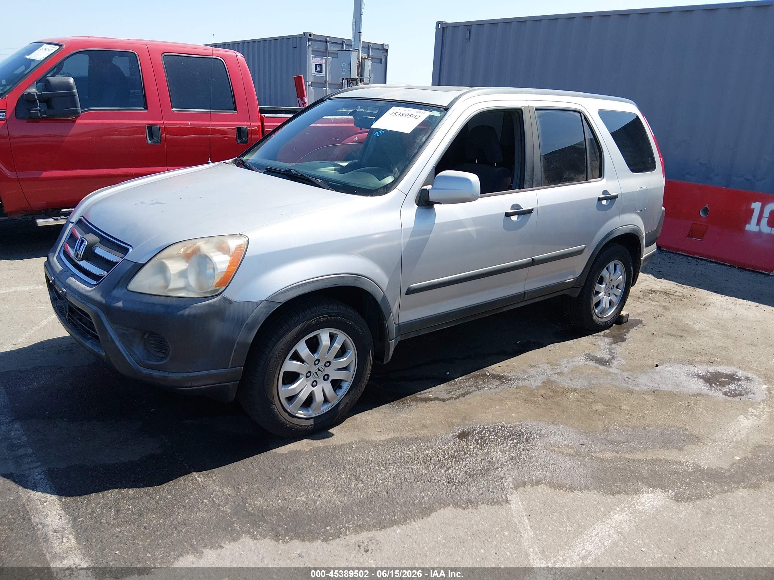 2005 Honda Cr-v Ex Silver vin: JHLRD78835C010352