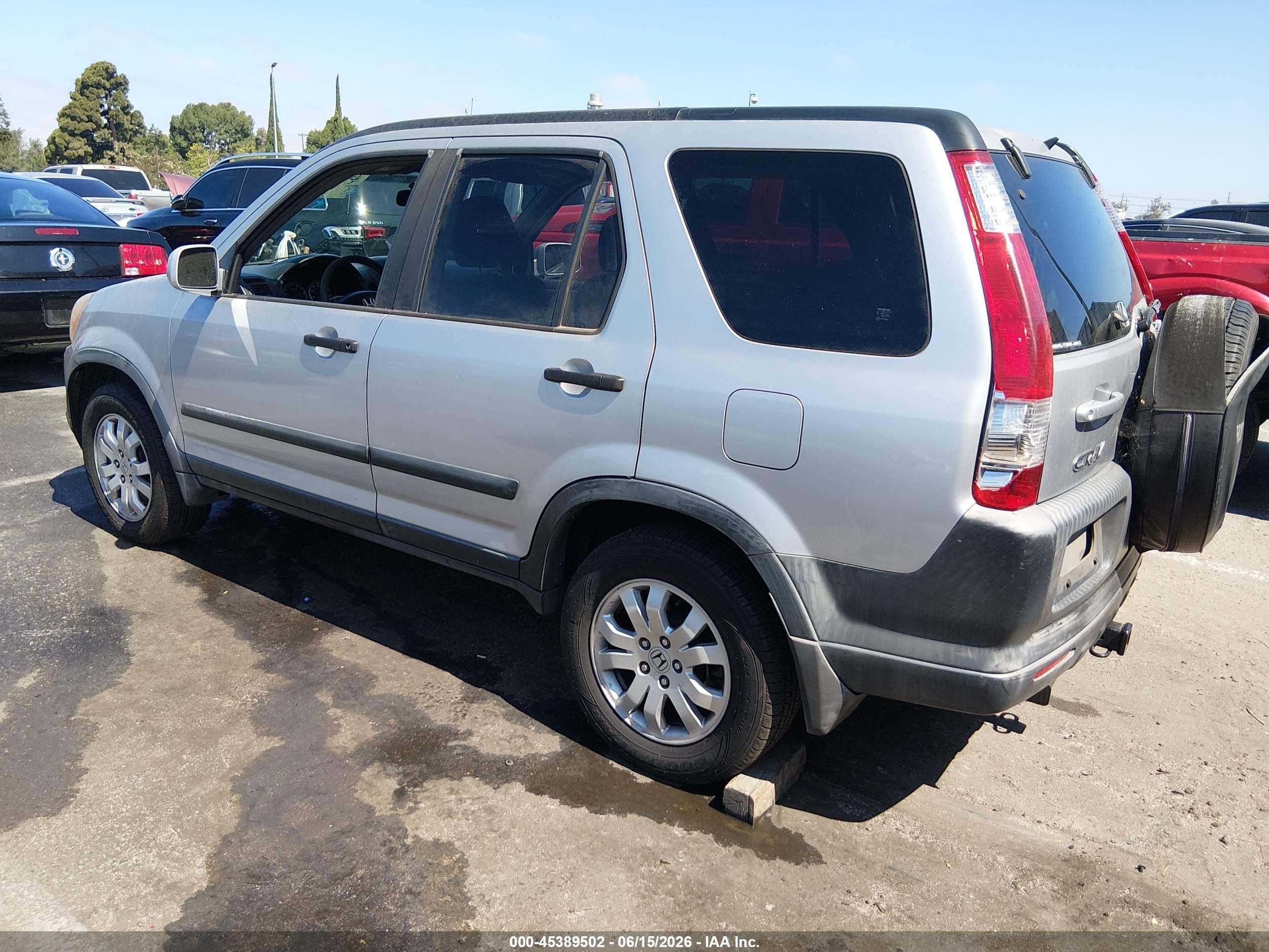 2005 Honda Cr-v Ex Silver vin: JHLRD78835C010352