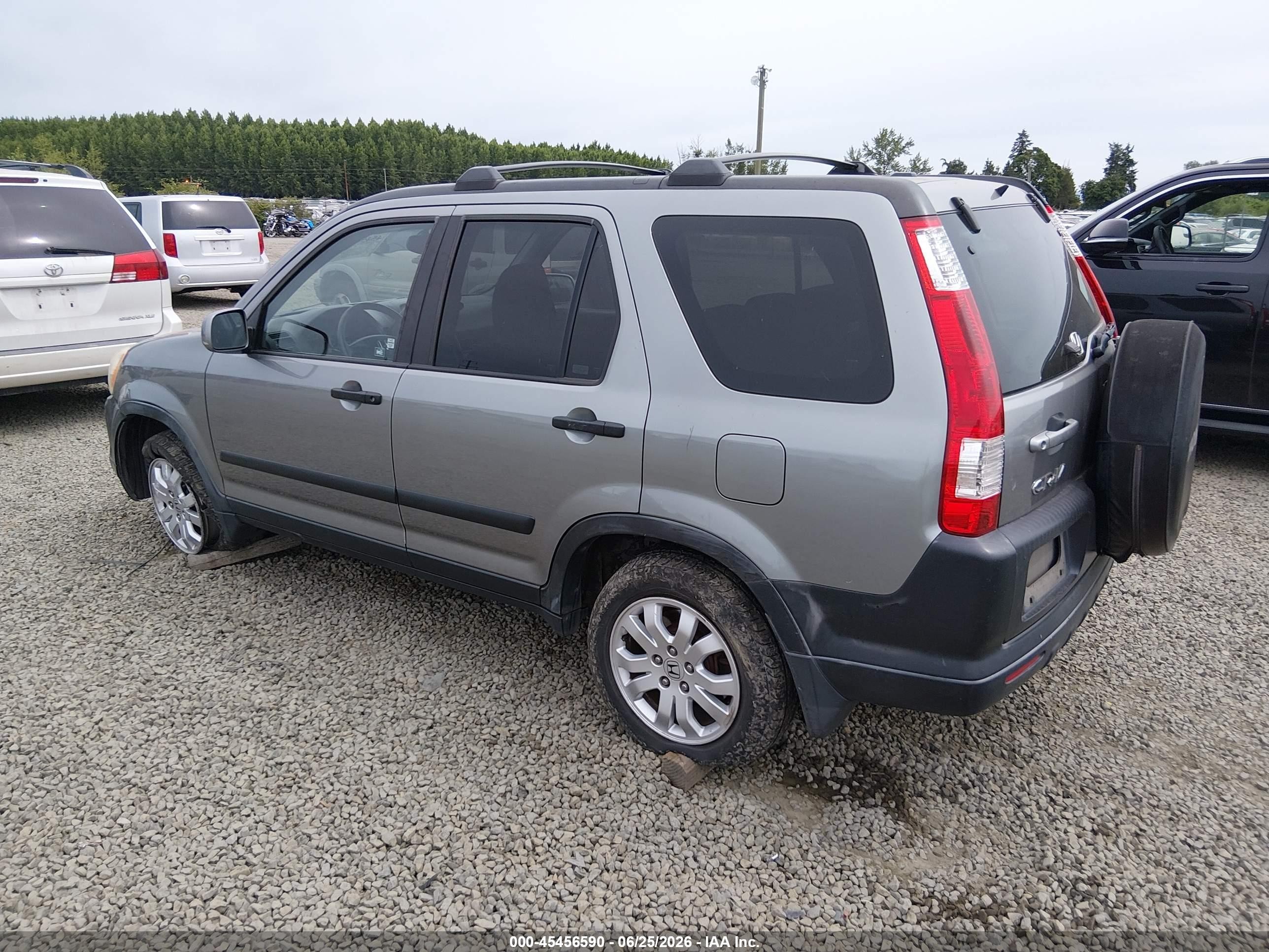 2006 Honda Cr-v Ex Green vin: JHLRD78836C011499