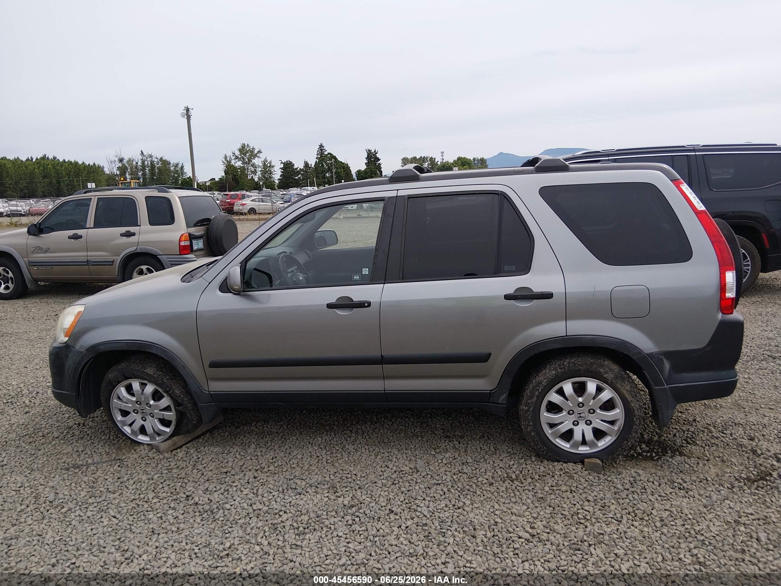 2006 Honda Cr-v Ex Green vin: JHLRD78836C011499