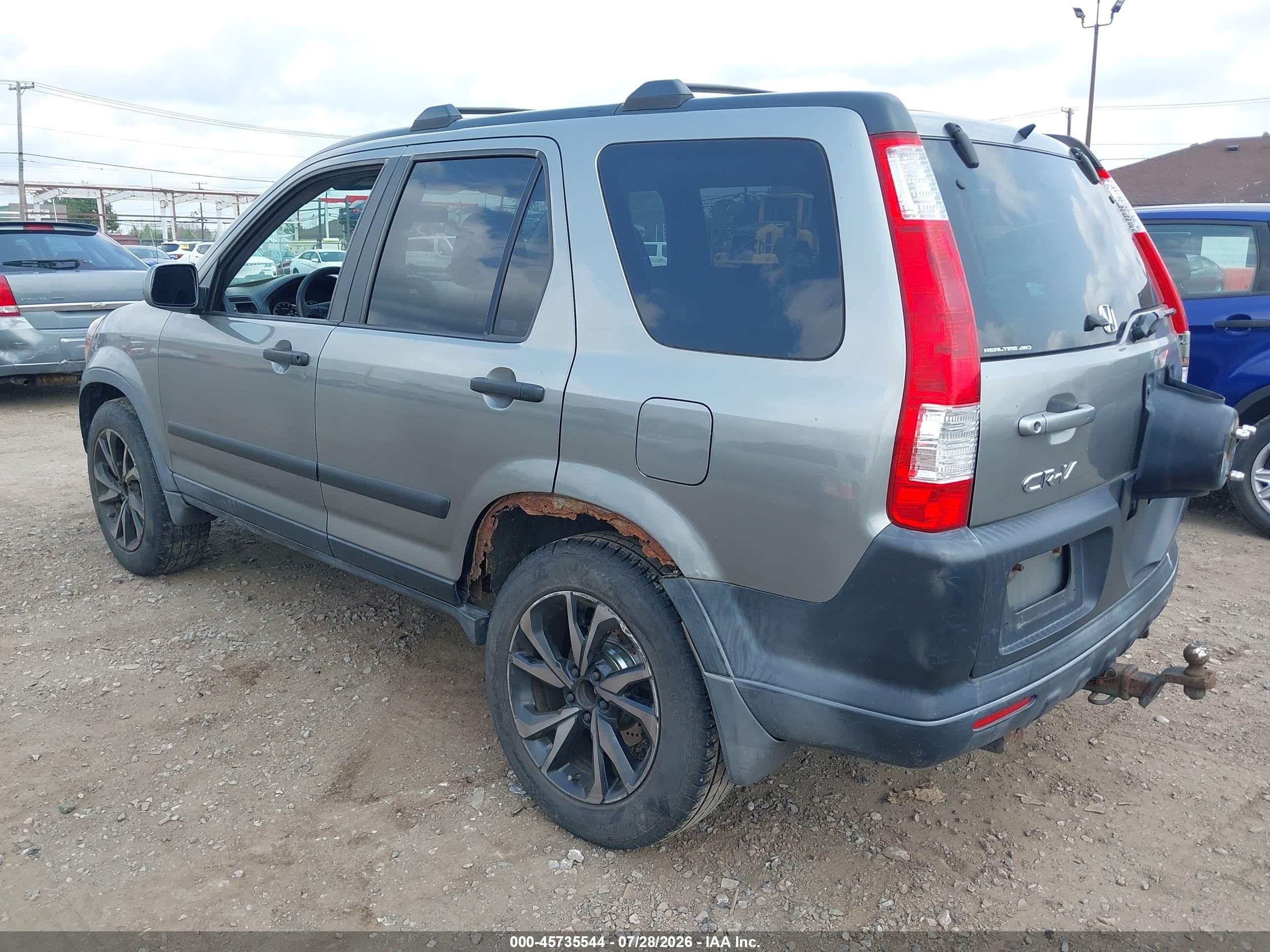 2006 Honda Cr-v Ex Gray vin: JHLRD78836C034197