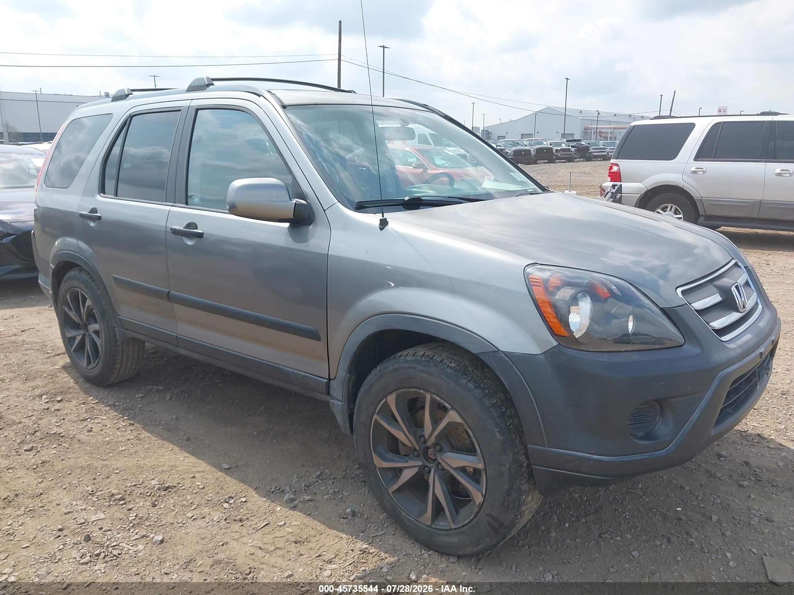 2006 Honda Cr-v Ex Gray vin: JHLRD78836C034197