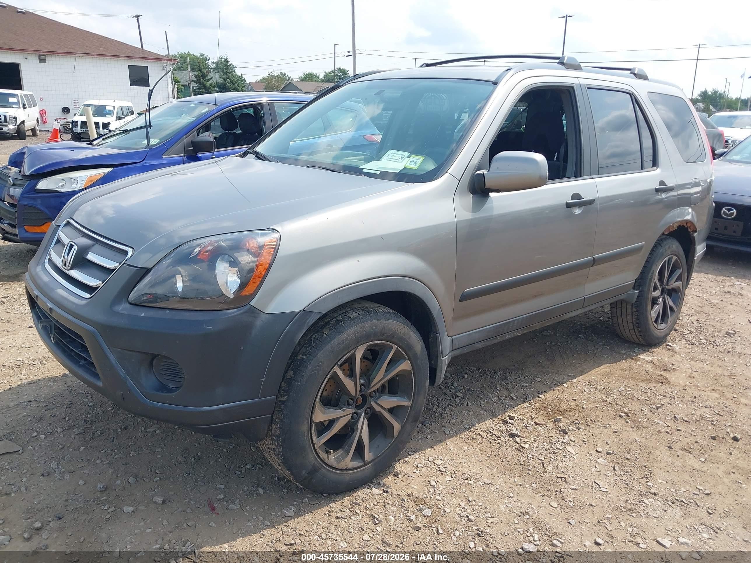 2006 Honda Cr-v Ex Gray vin: JHLRD78836C034197