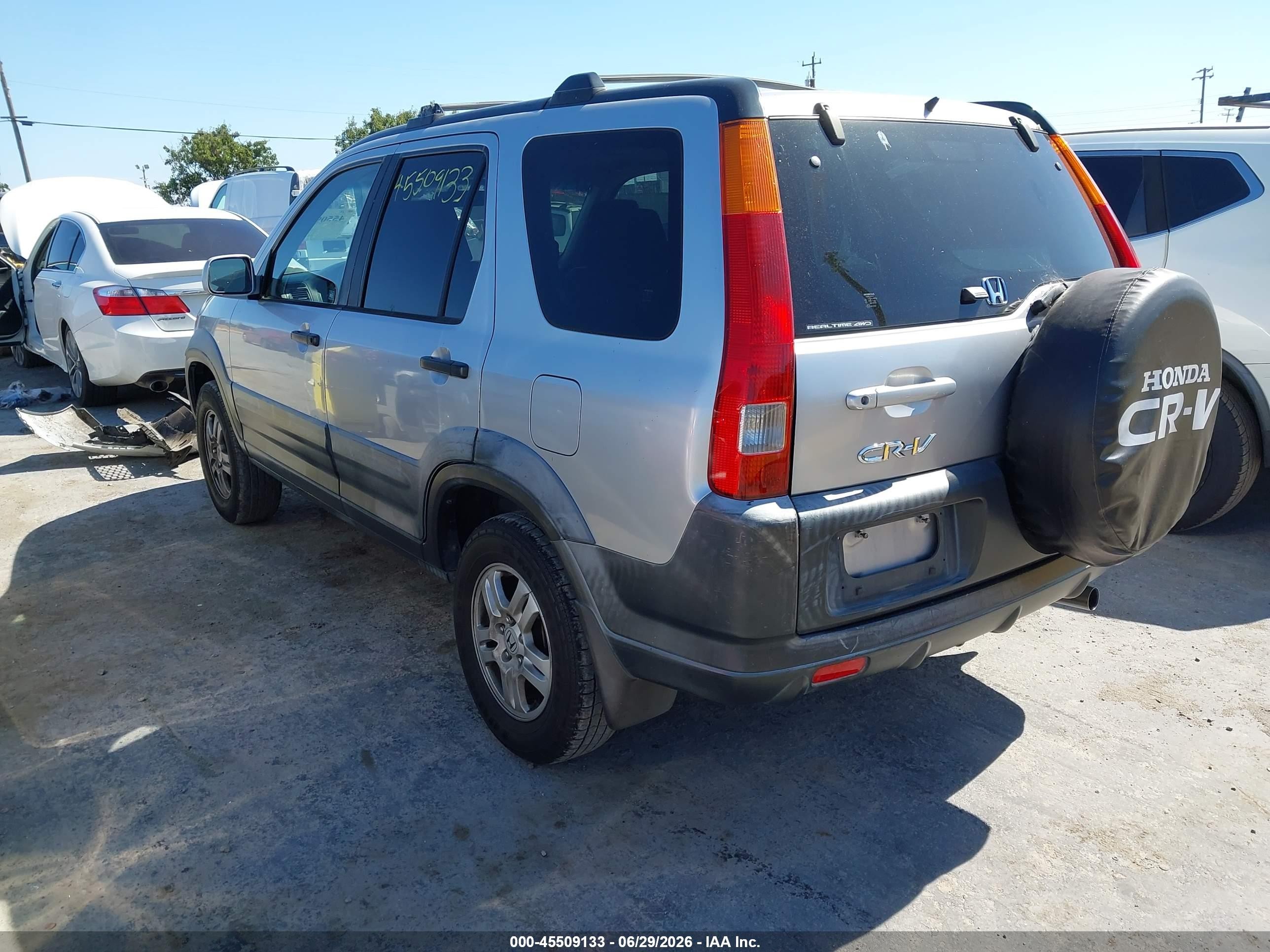 2002 Honda Cr-v Ex Silver vin: JHLRD78842C044019