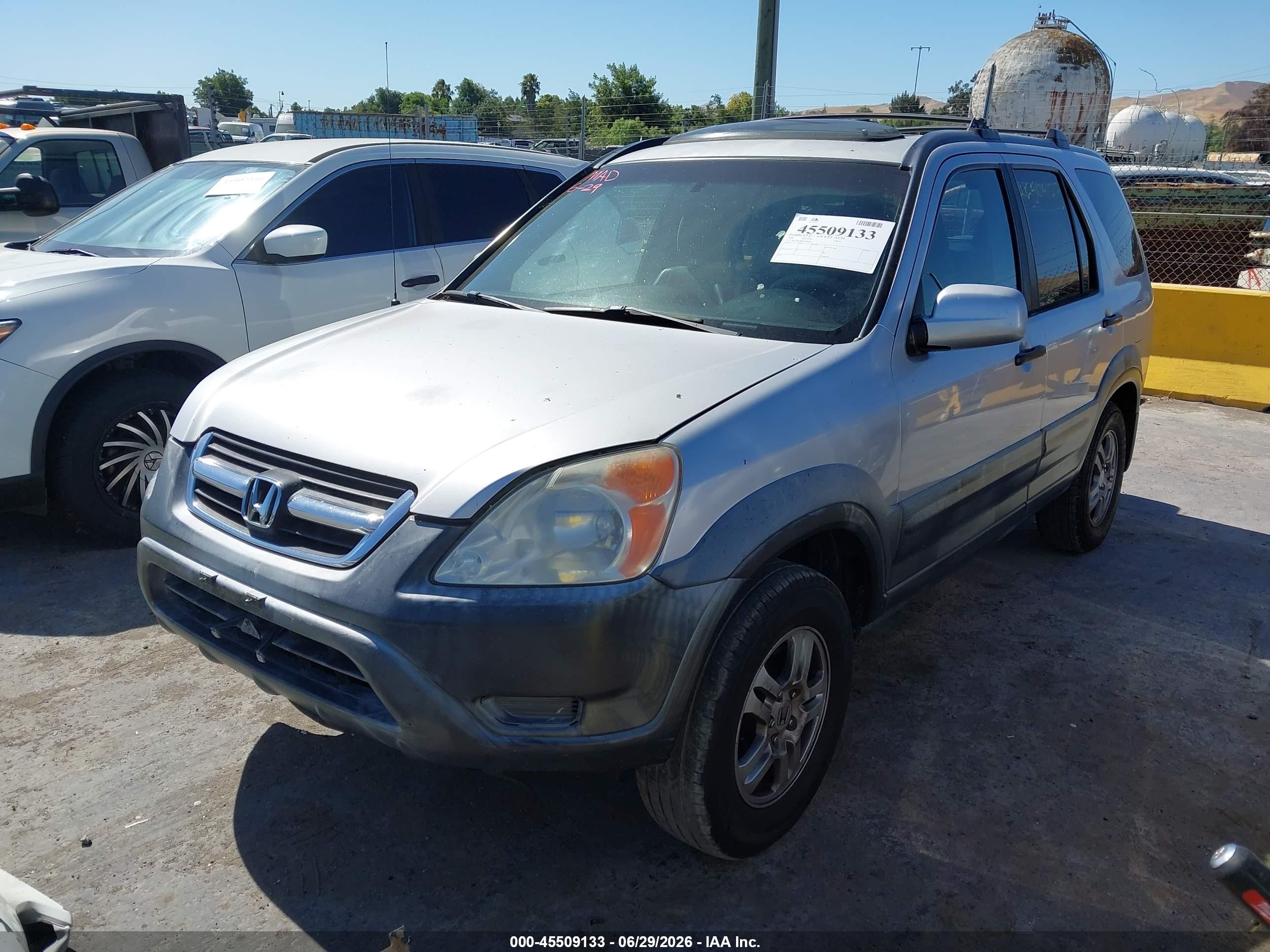 2002 Honda Cr-v Ex Silver vin: JHLRD78842C044019