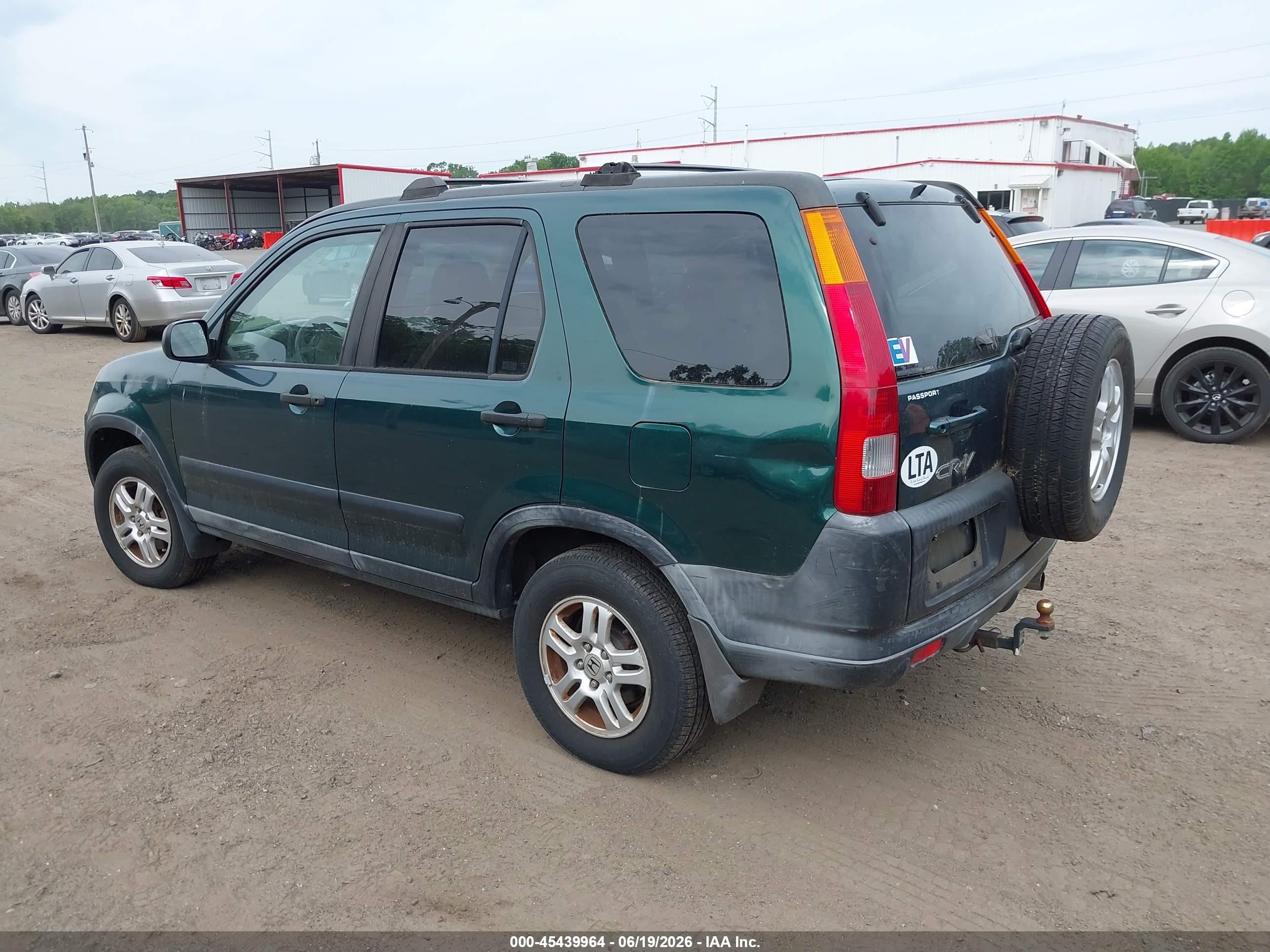 2003 Honda Cr-v Ex Green vin: JHLRD78843C017503