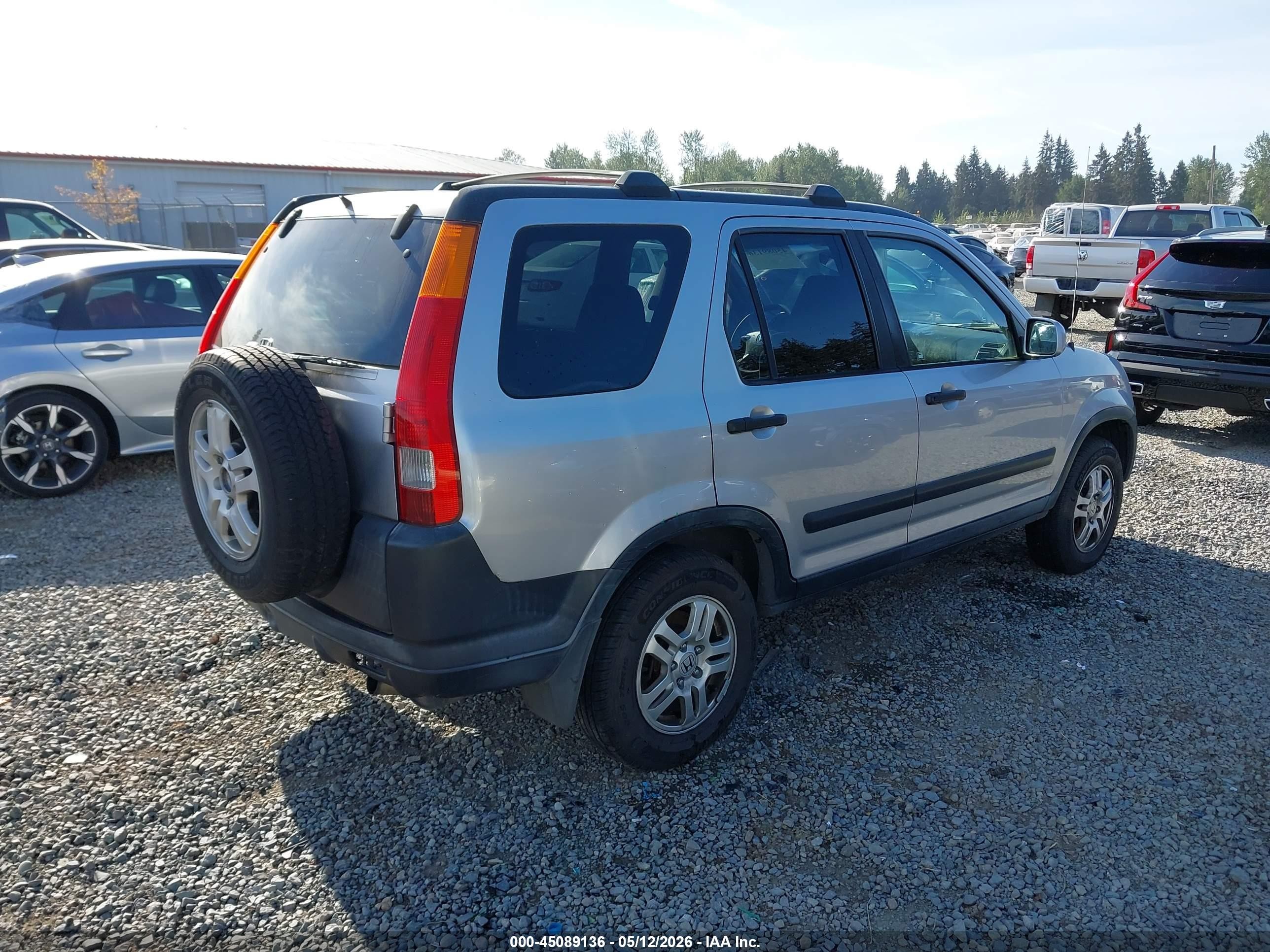 2004 Honda Cr-v Ex Gray vin: JHLRD78844C002775