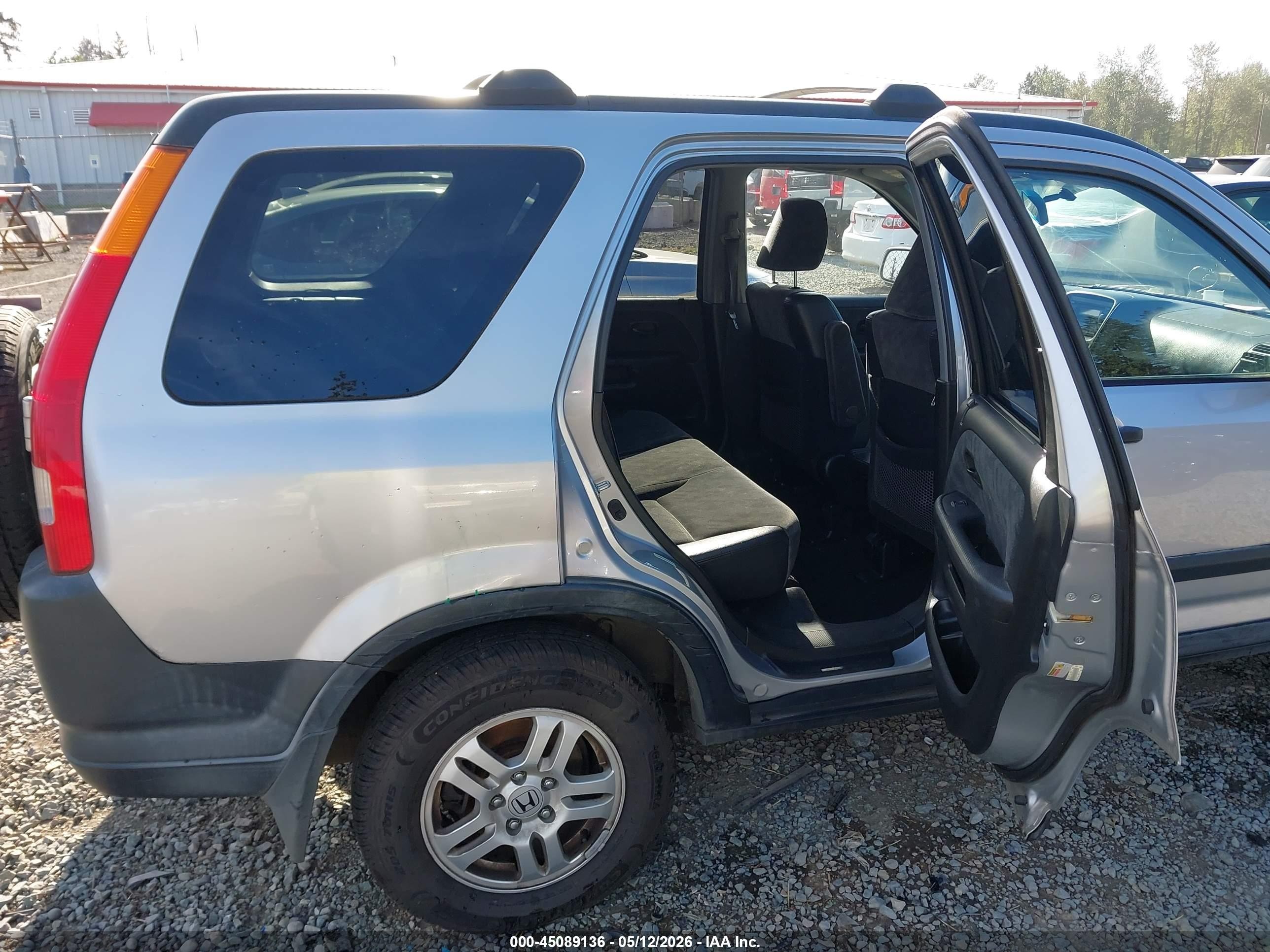 2004 Honda Cr-v Ex Gray vin: JHLRD78844C002775