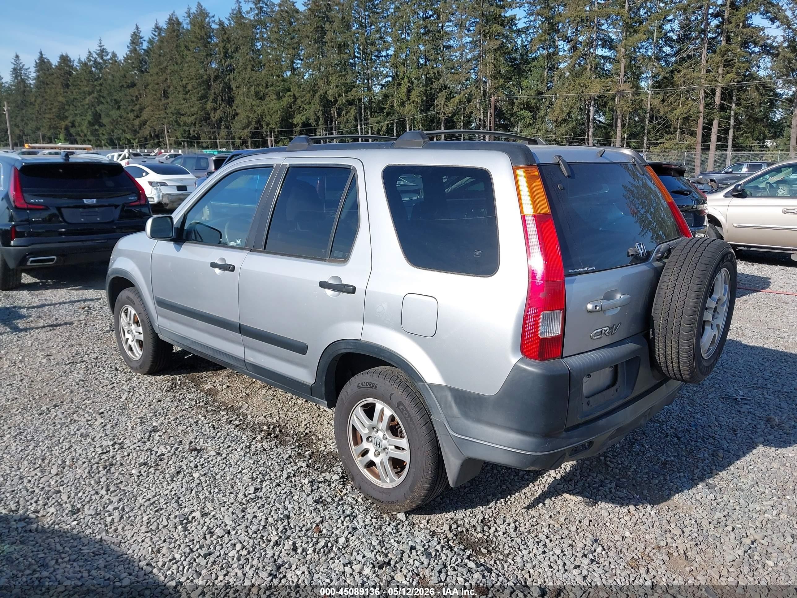 2004 Honda Cr-v Ex Gray vin: JHLRD78844C002775