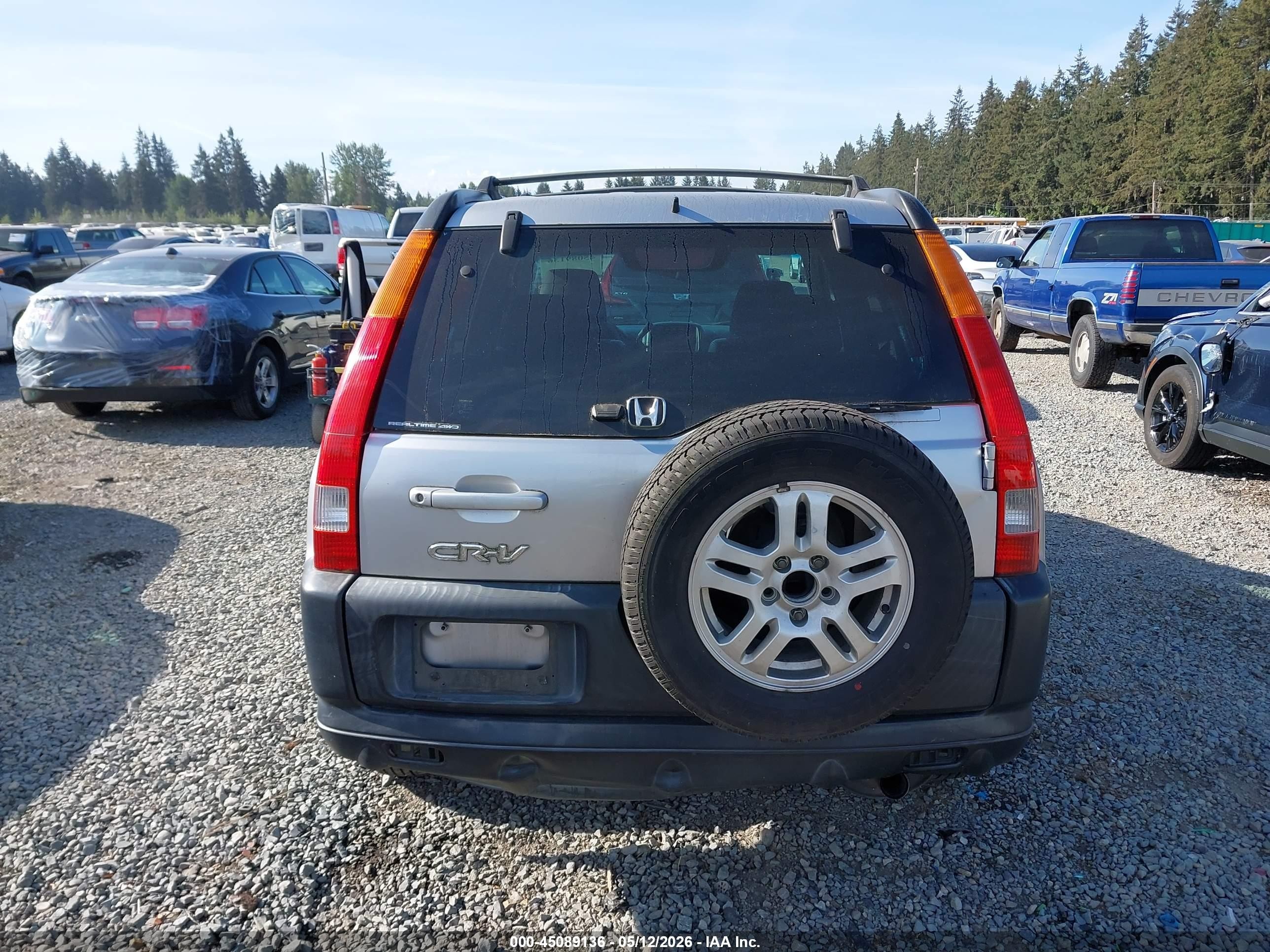2004 Honda Cr-v Ex Gray vin: JHLRD78844C002775