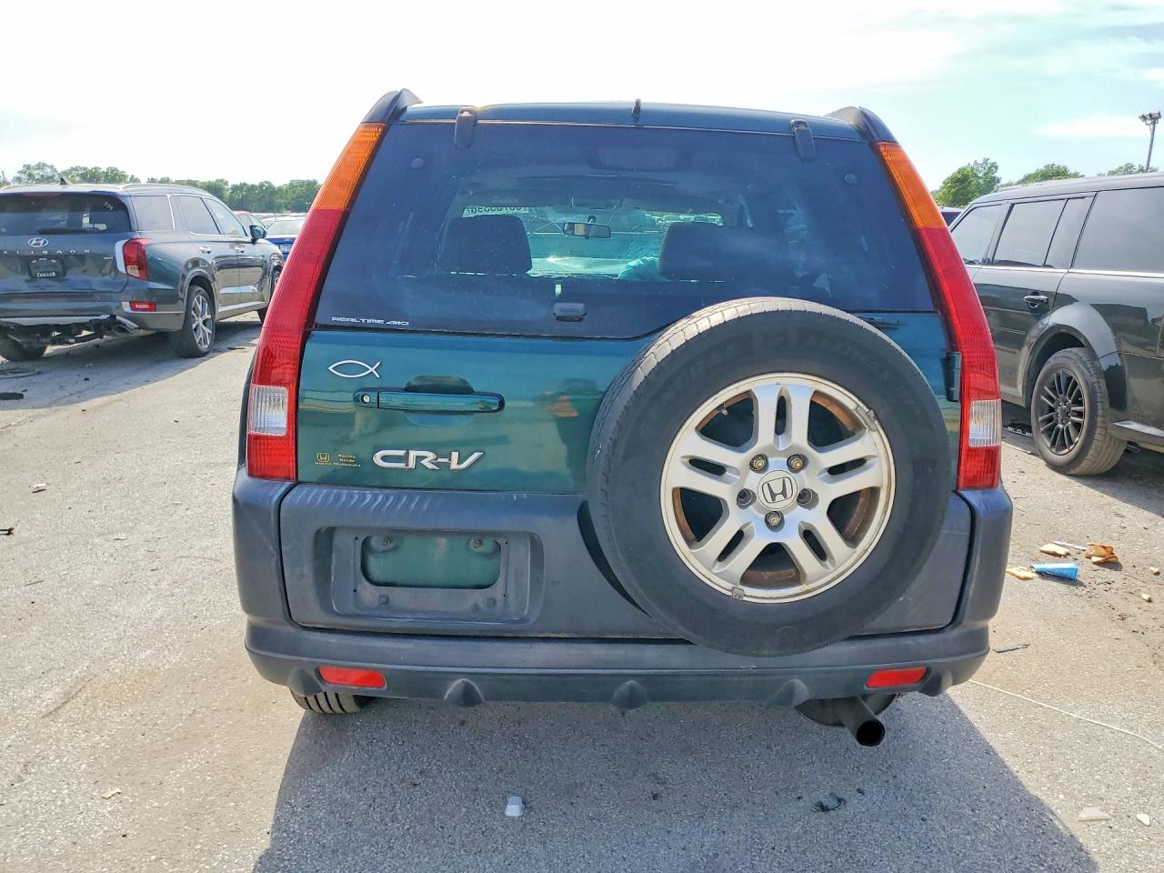 2004 Honda Cr-v Ex Green vin: JHLRD78844C013100