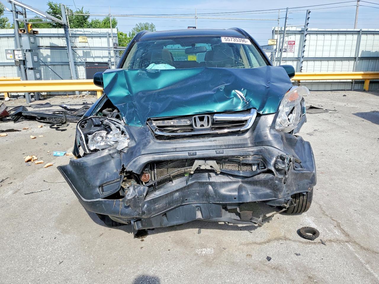 2004 Honda Cr-v Ex Green vin: JHLRD78844C013100