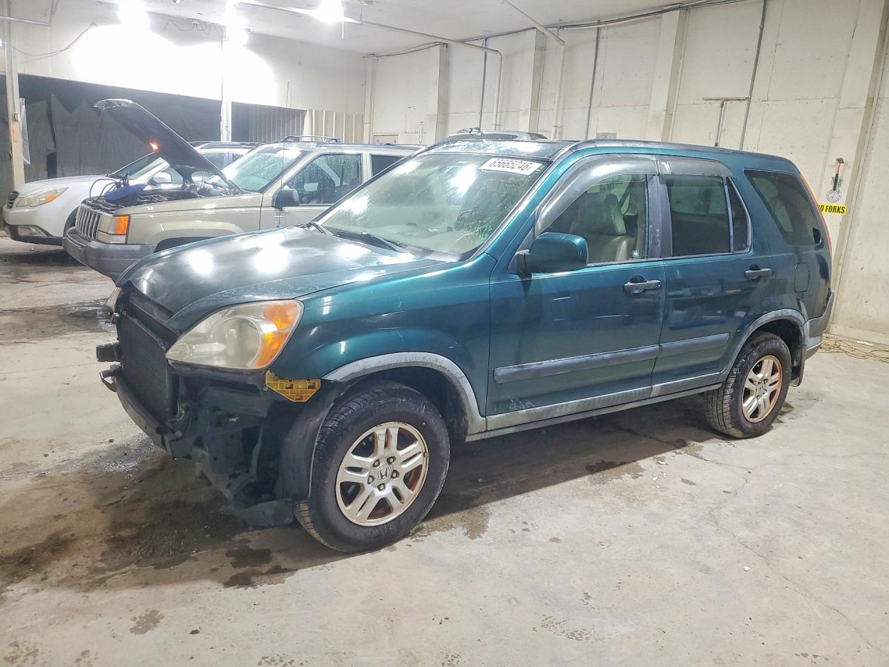 2004 Honda Cr-v Ex Green vin: JHLRD78844C027367