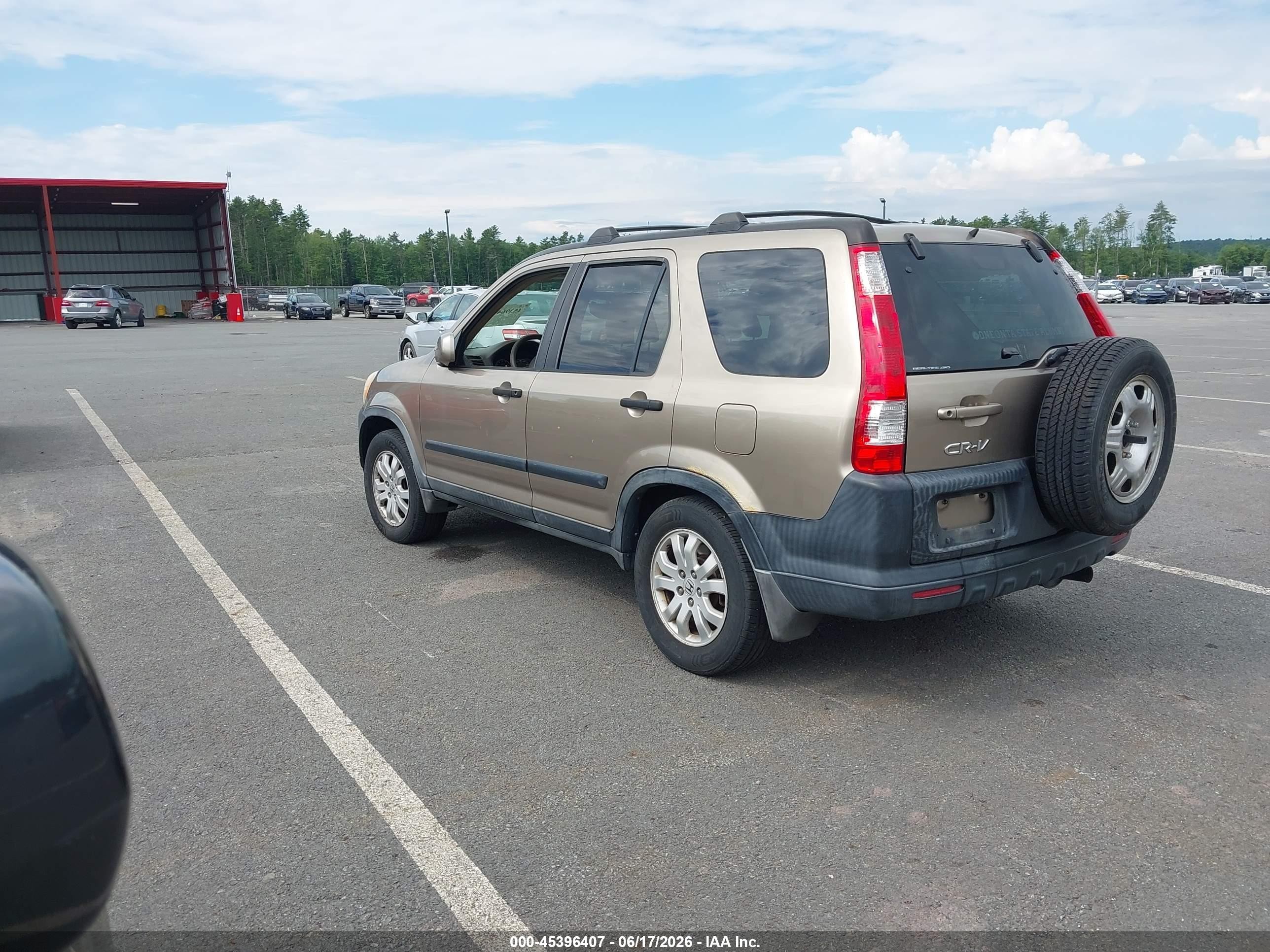 2005 Honda Cr-v Ex Champagne vin: JHLRD78845C010005