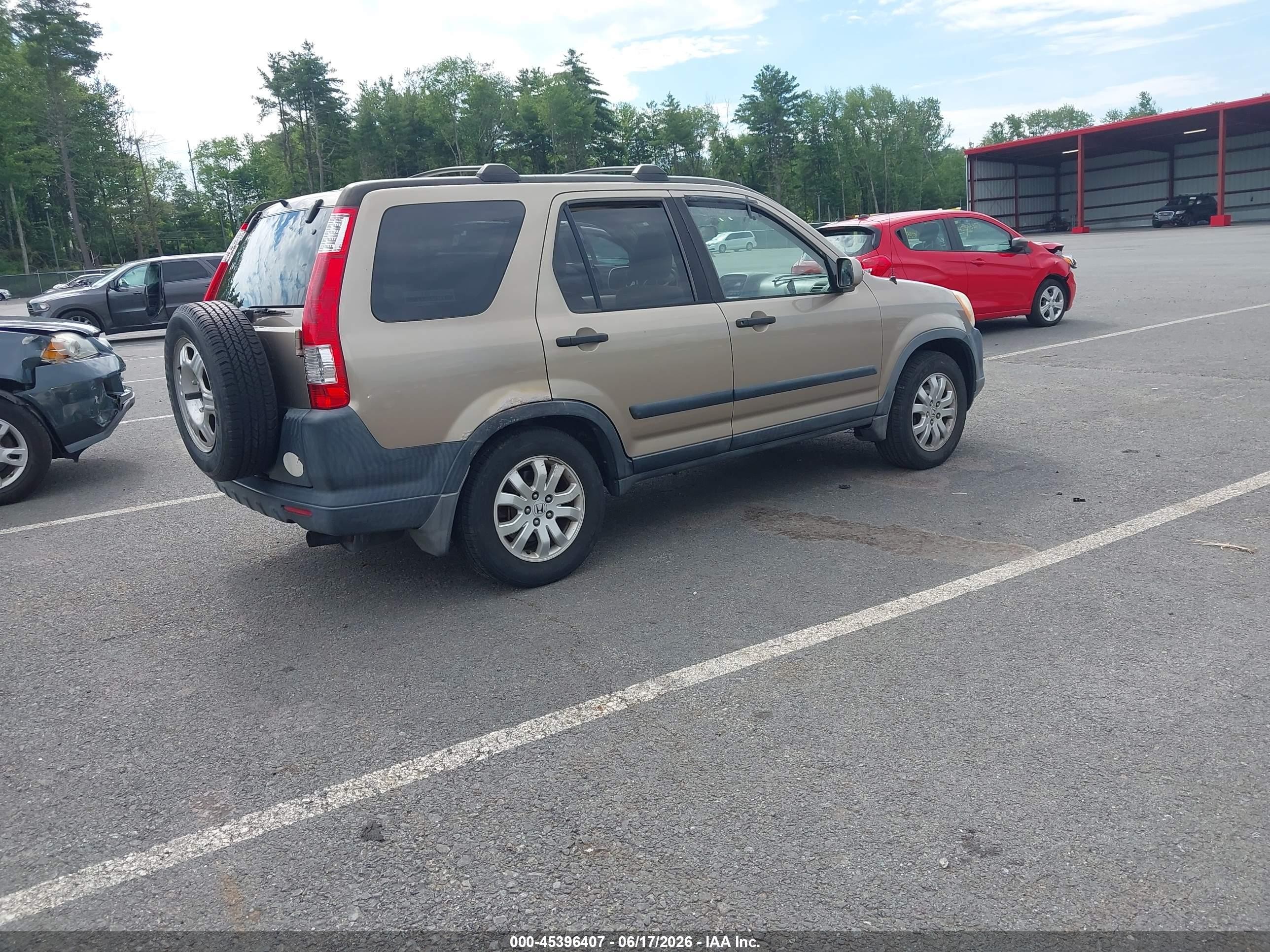2005 Honda Cr-v Ex Champagne vin: JHLRD78845C010005