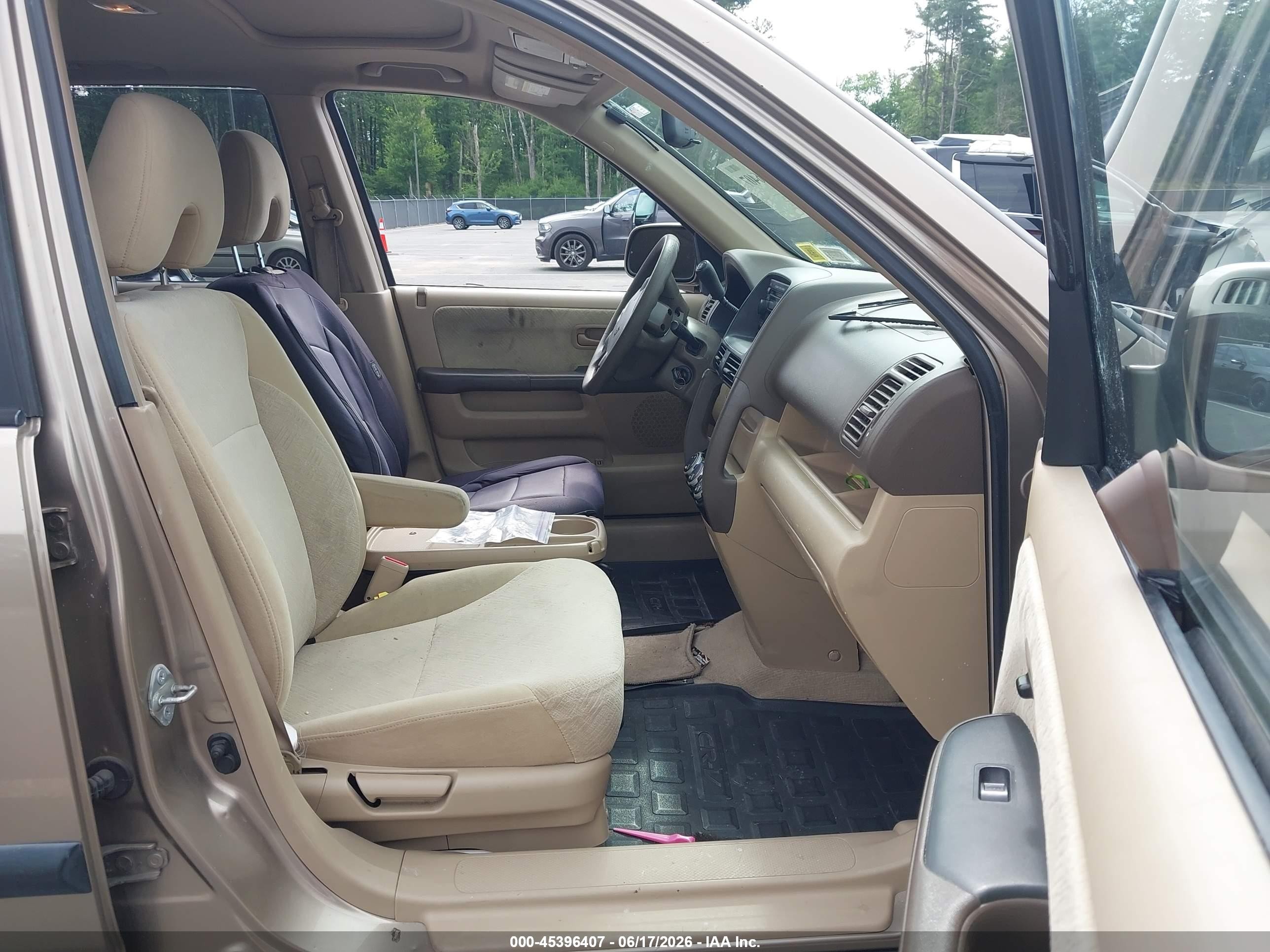 2005 Honda Cr-v Ex Champagne vin: JHLRD78845C010005
