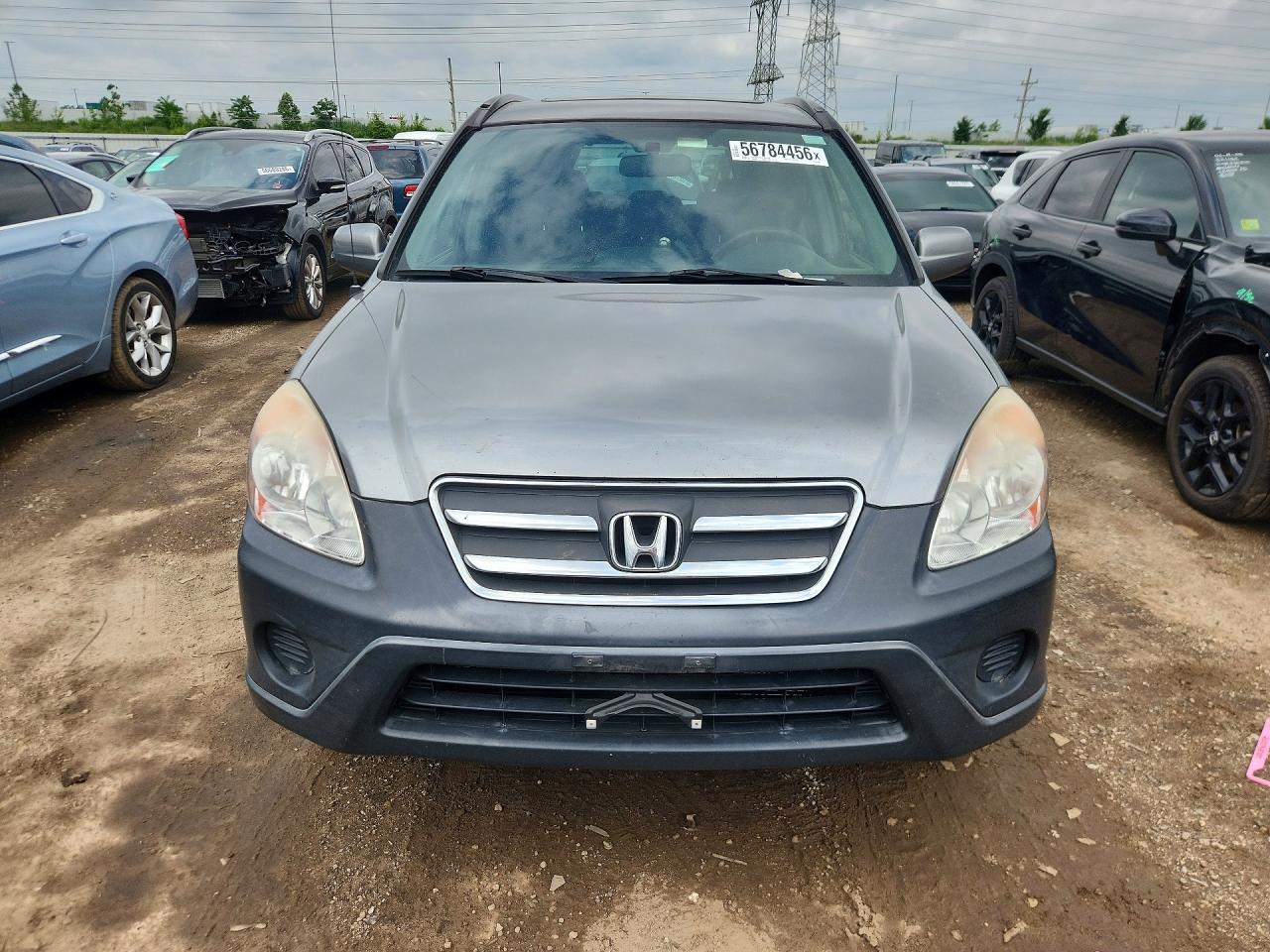 2005 Honda Cr-v Ex Gray vin: JHLRD78845C051069