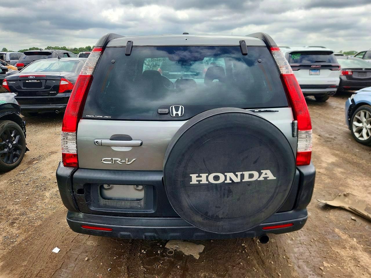 2005 Honda Cr-v Ex Gray vin: JHLRD78845C051069