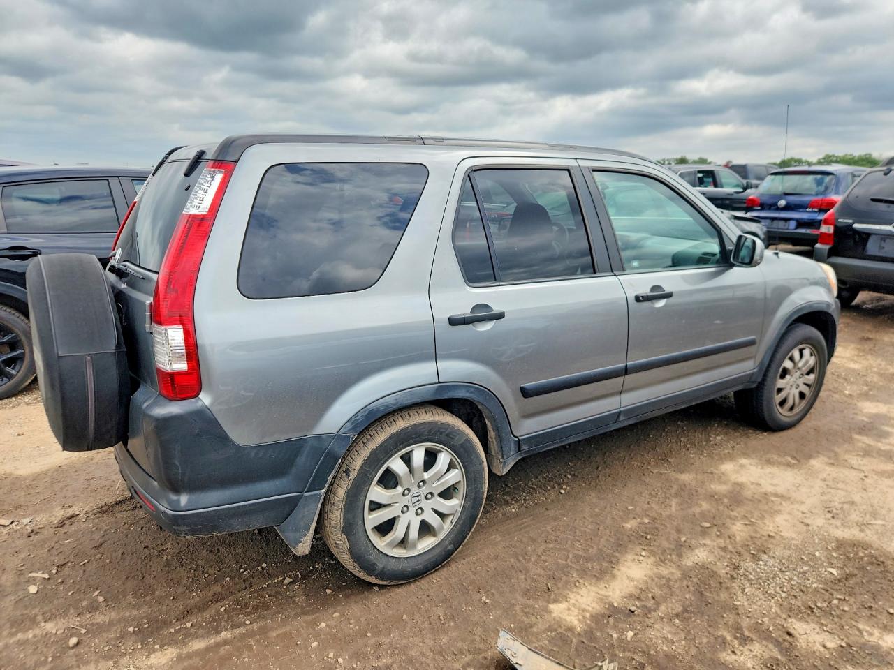 2005 Honda Cr-v Ex Gray vin: JHLRD78845C051069