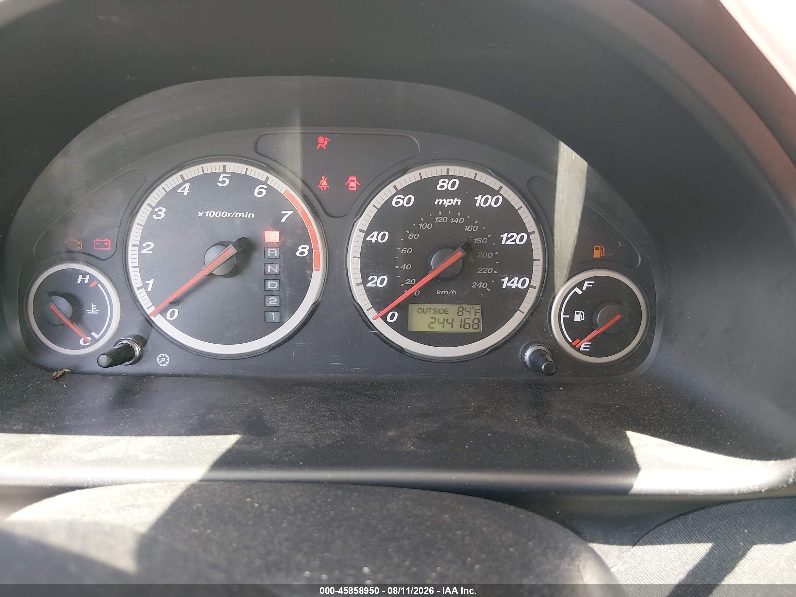 2005 Honda Cr-v Ex Silver vin: JHLRD78845C060046