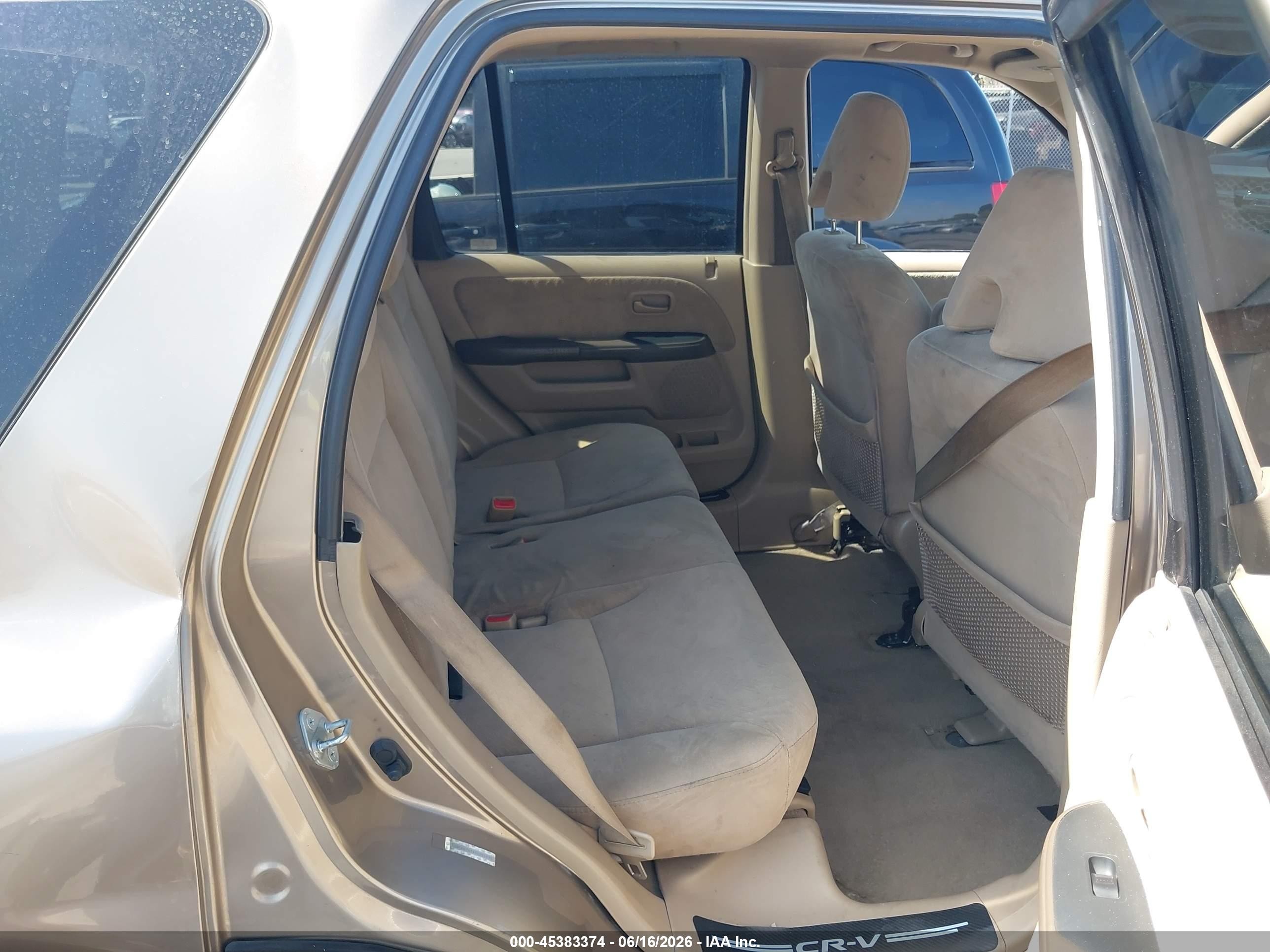 2005 Honda Cr-v Ex Beige vin: JHLRD78845C061875