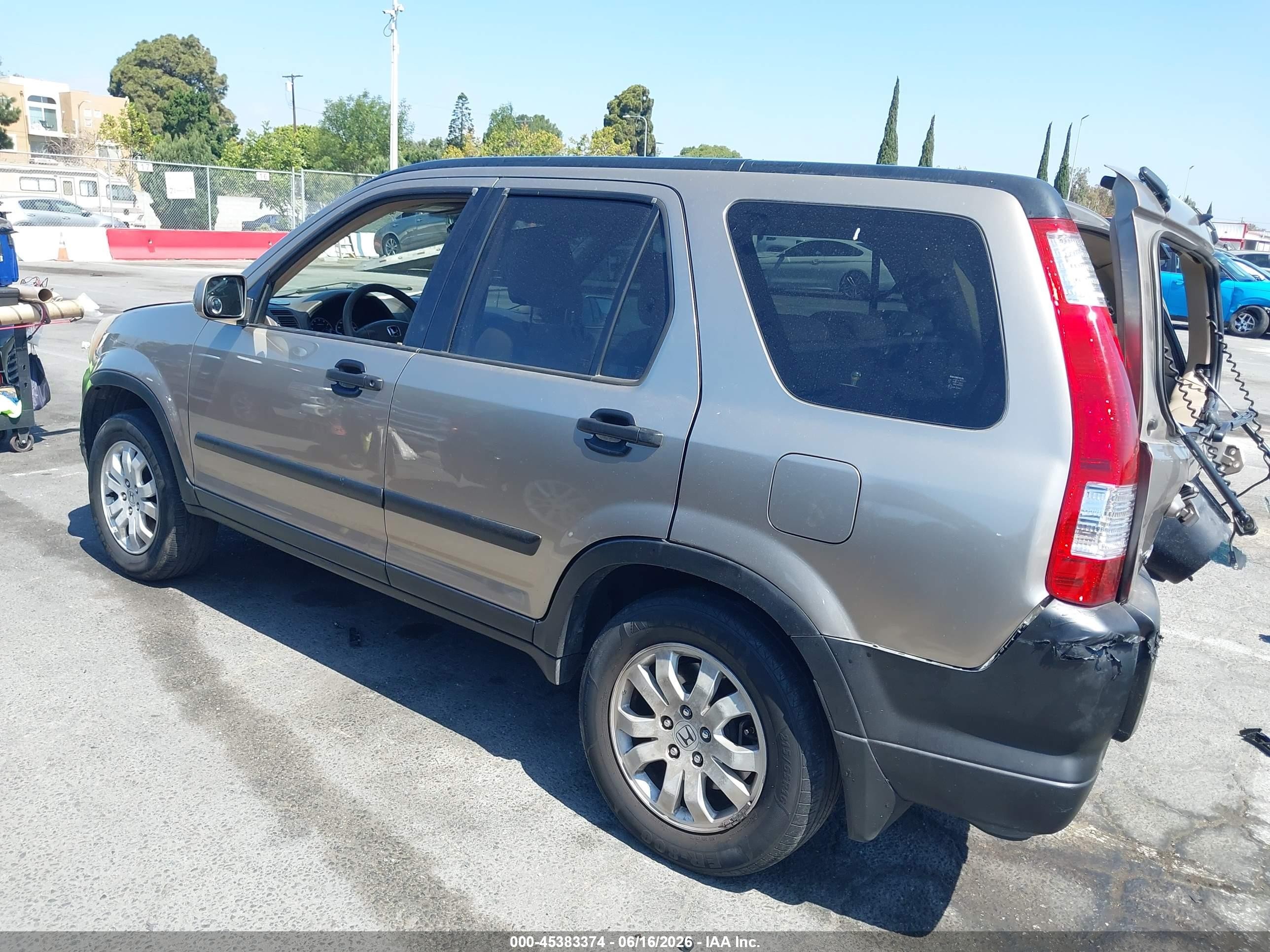 2005 Honda Cr-v Ex Beige vin: JHLRD78845C061875