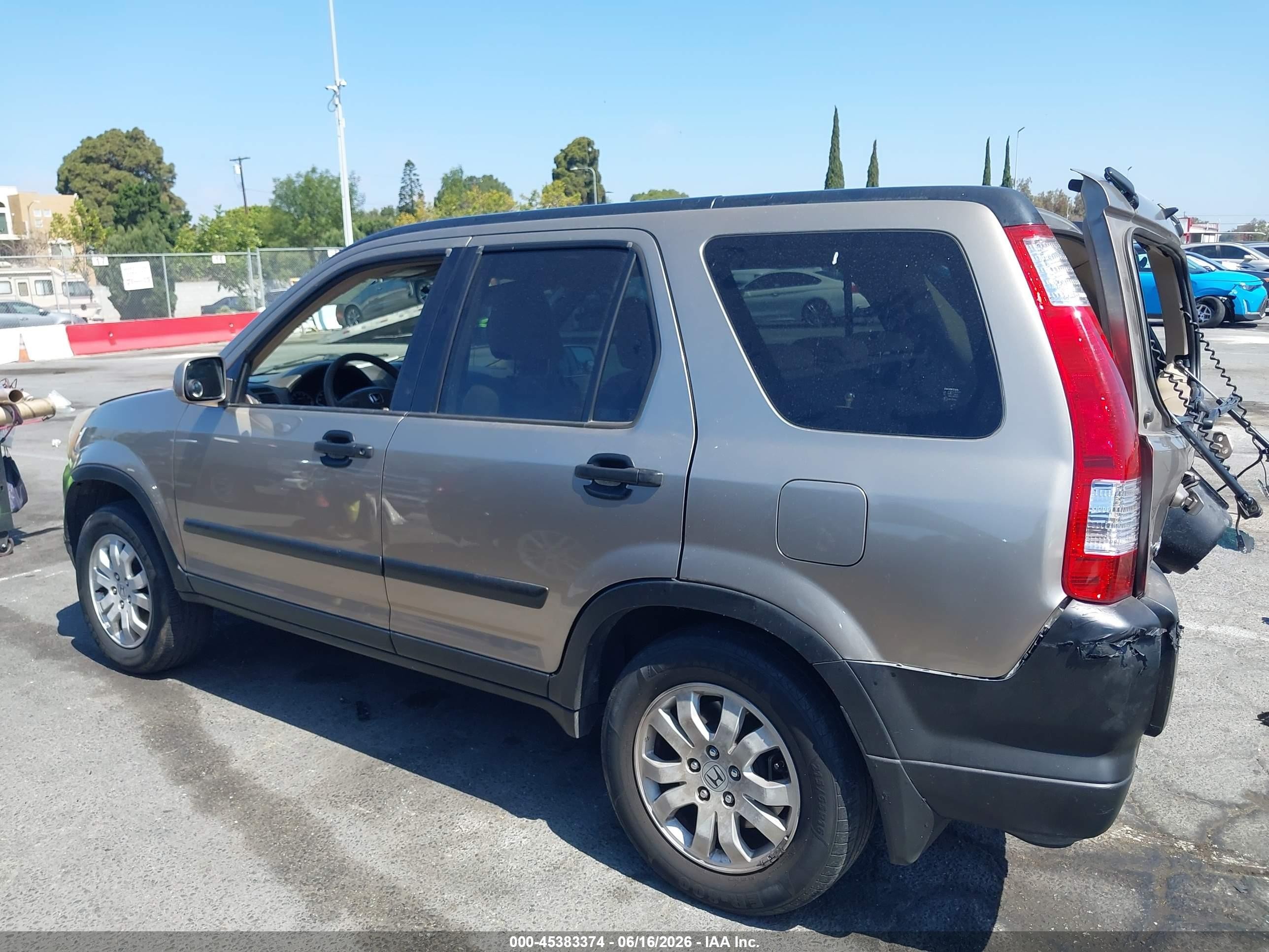 2005 Honda Cr-v Ex Beige vin: JHLRD78845C061875