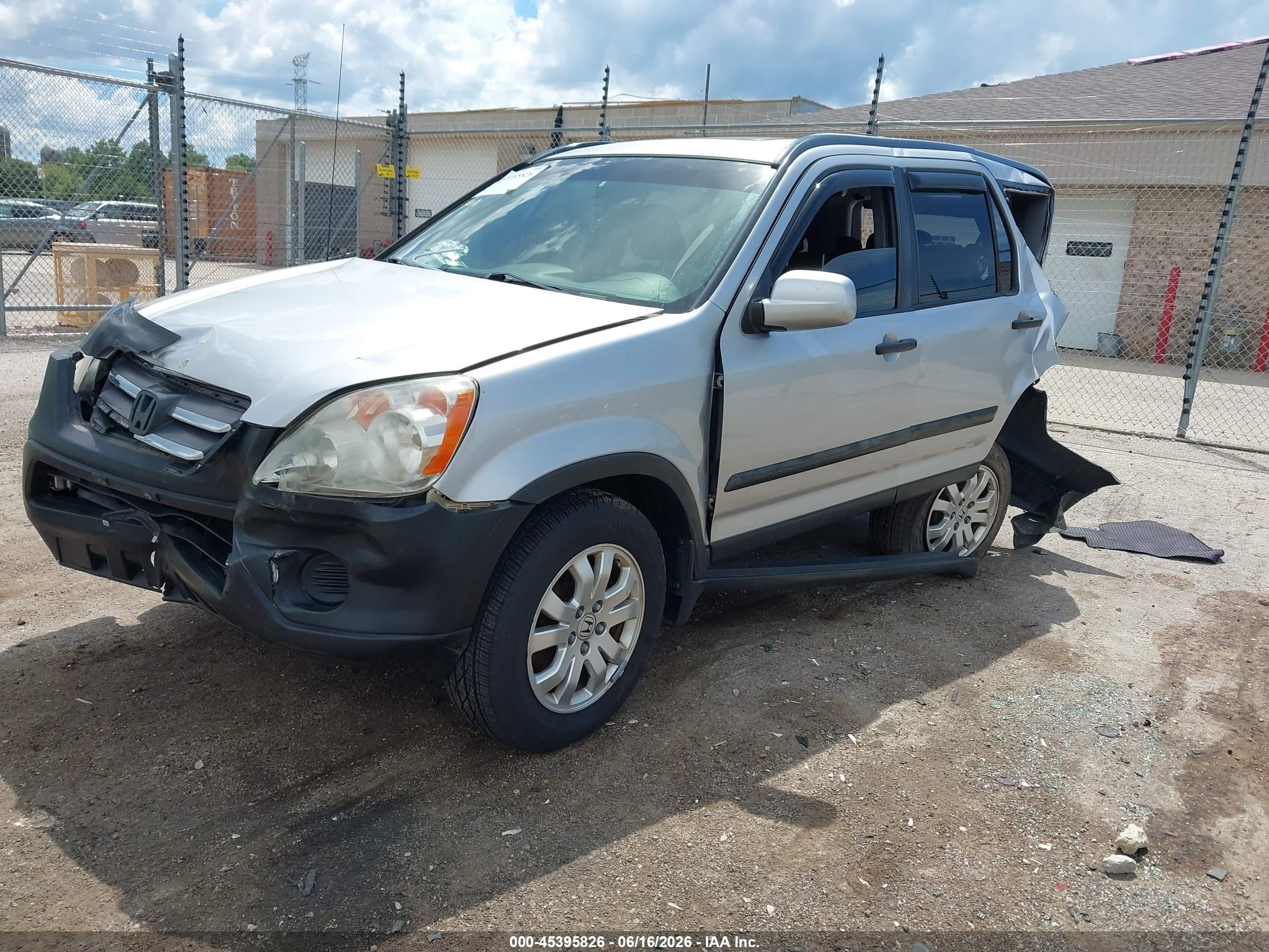 2006 Honda Cr-v Ex Серебряный vin: JHLRD78846C040591