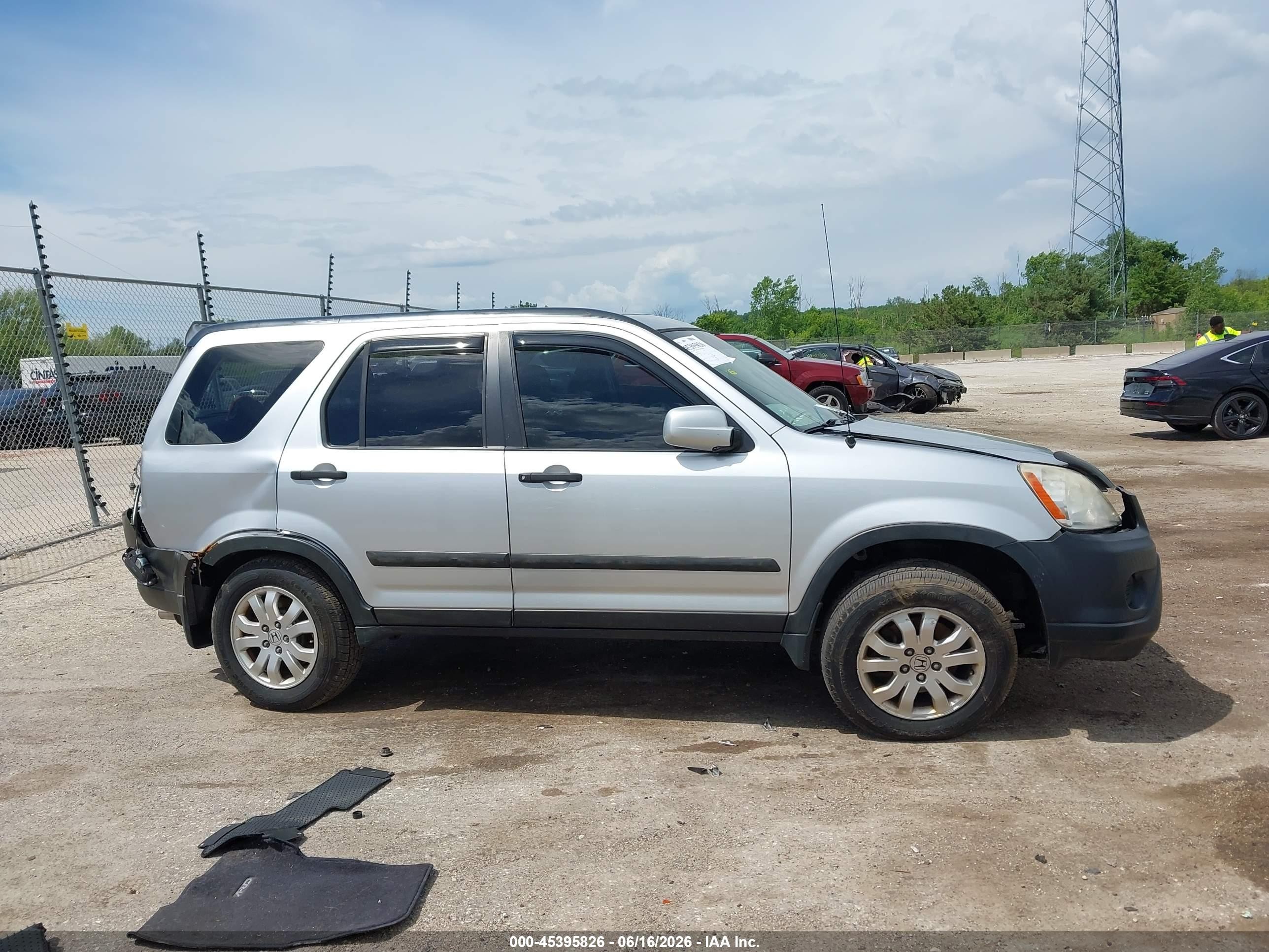 2006 Honda Cr-v Ex Серебряный vin: JHLRD78846C040591