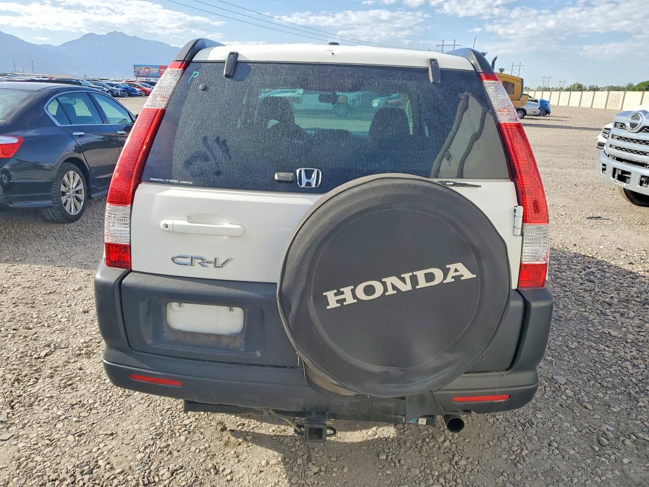 2006 Honda Cr-v Ex White vin: JHLRD78846C043796