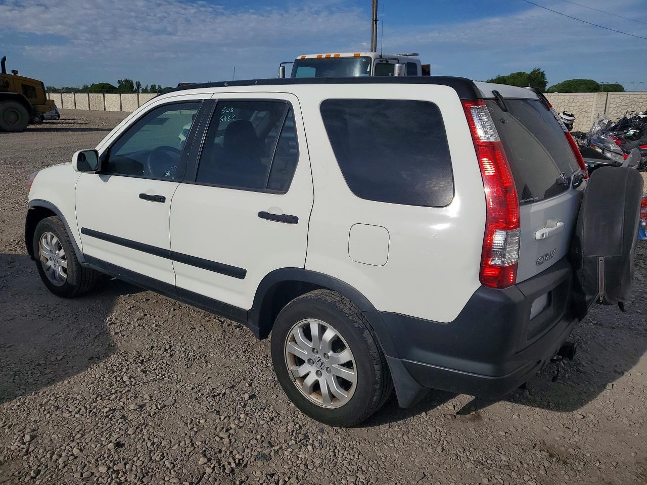 2006 Honda Cr-v Ex White vin: JHLRD78846C043796
