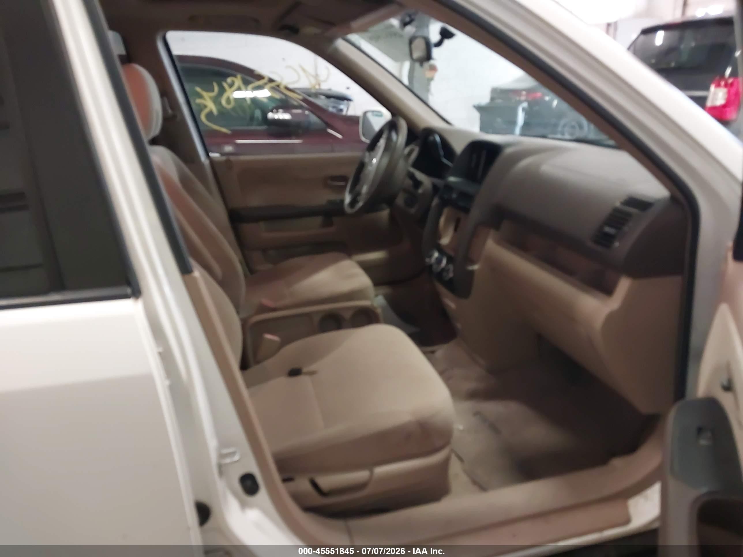 2006 Honda Cr-v Ex White vin: JHLRD78846C044608